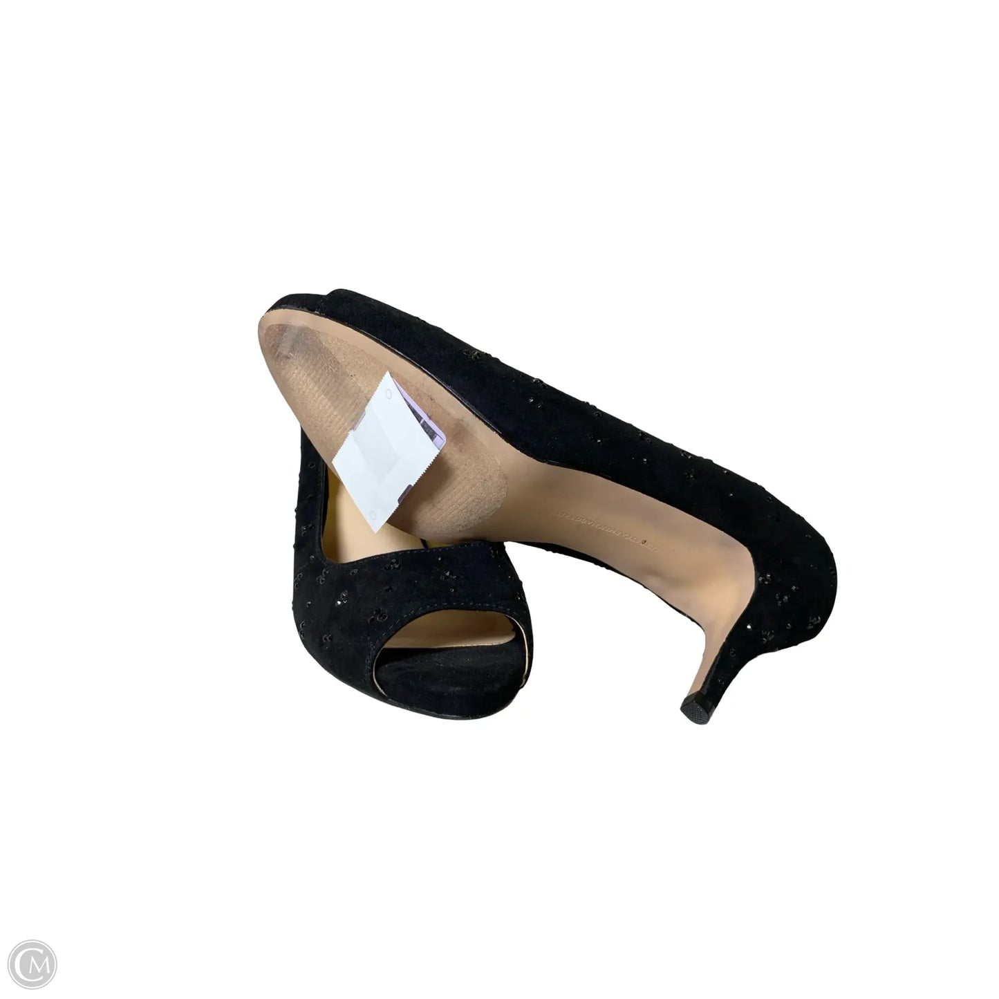 Sandals Heels Stiletto By Luxe In Black, Size: 10