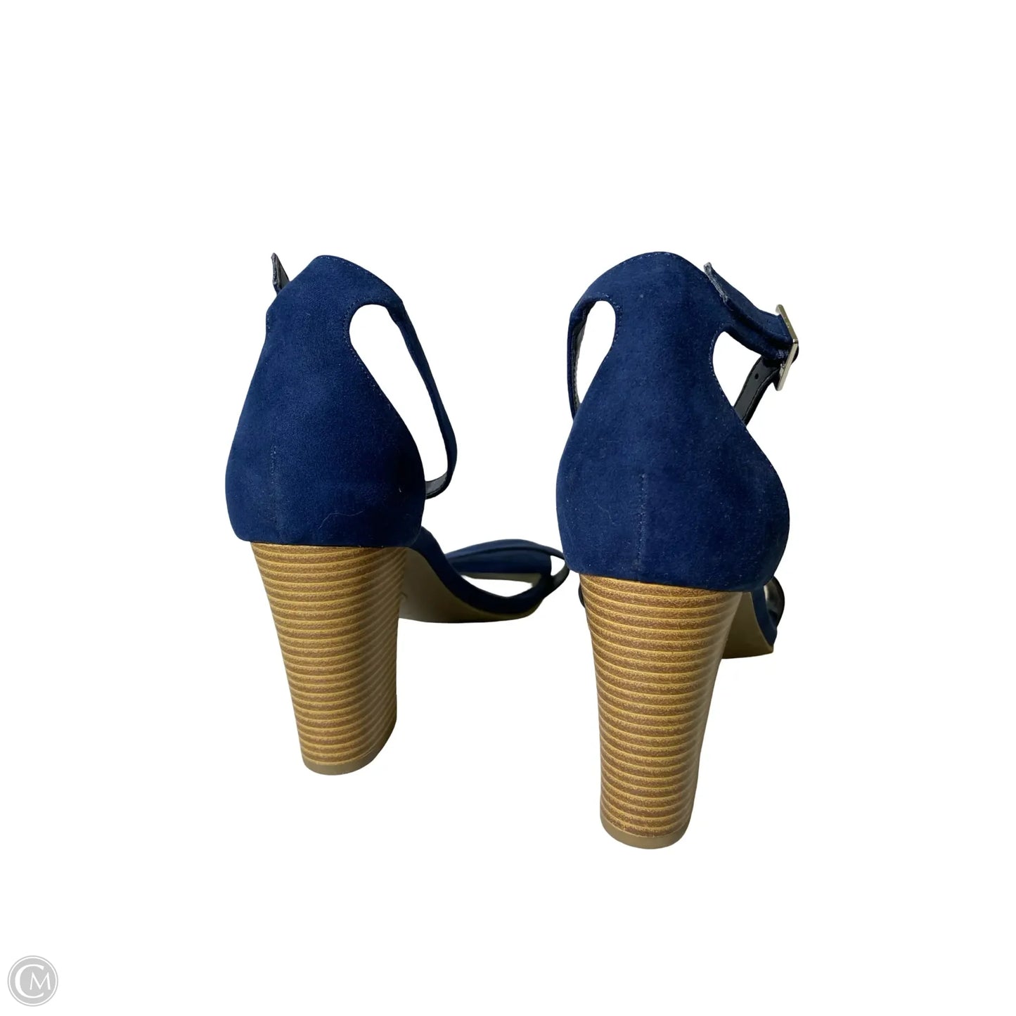 Sandals Heels Block By Worthington In Blue, Size: 10