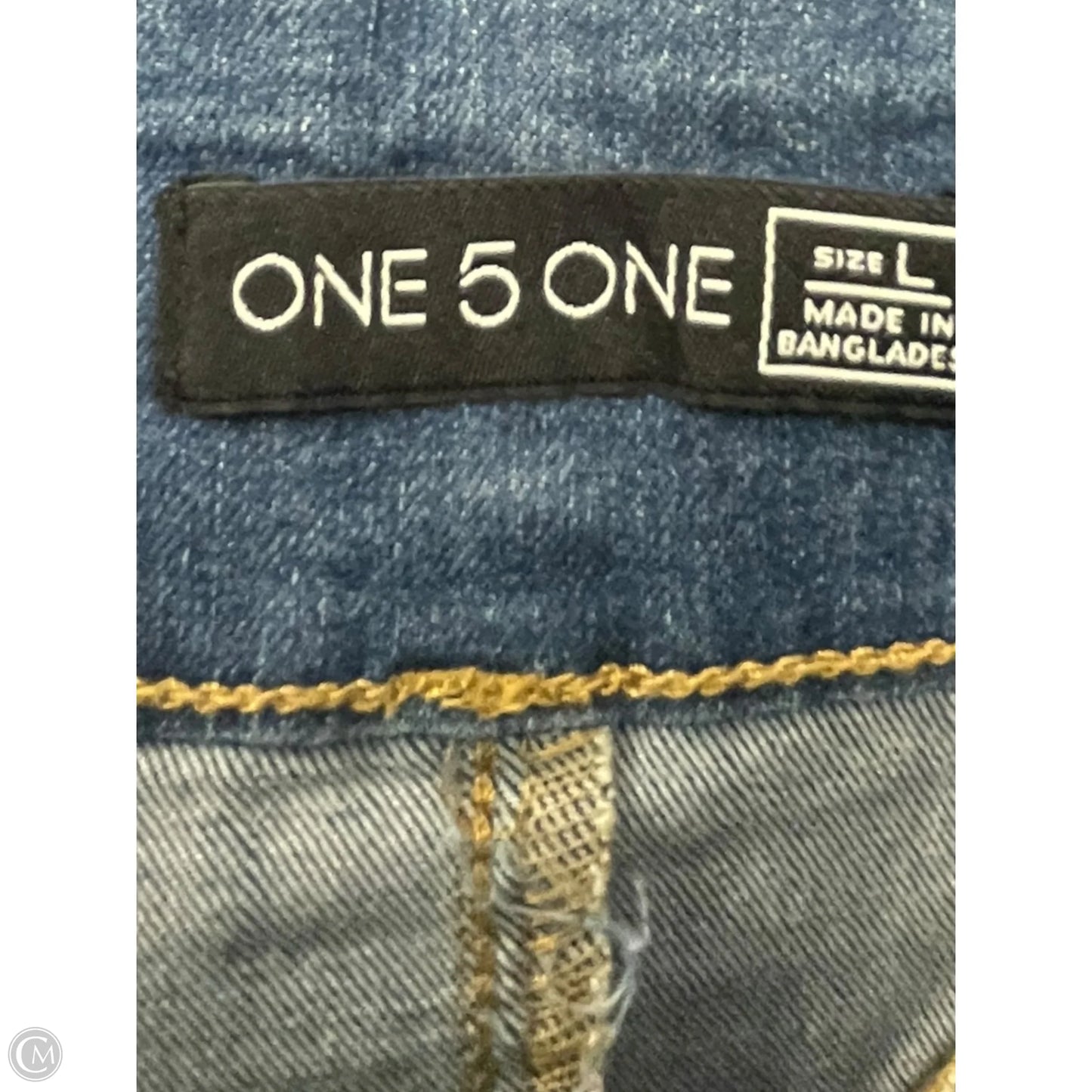 Skirt Maxi By One 5 One In Blue Denim, Size: 14