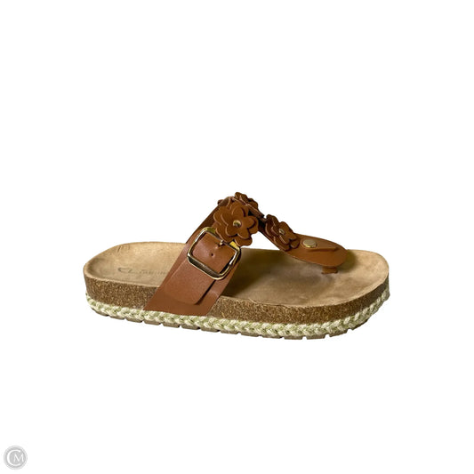 Sandals Flats By Cl By Chinese Laundry In Tan, Size: 9
