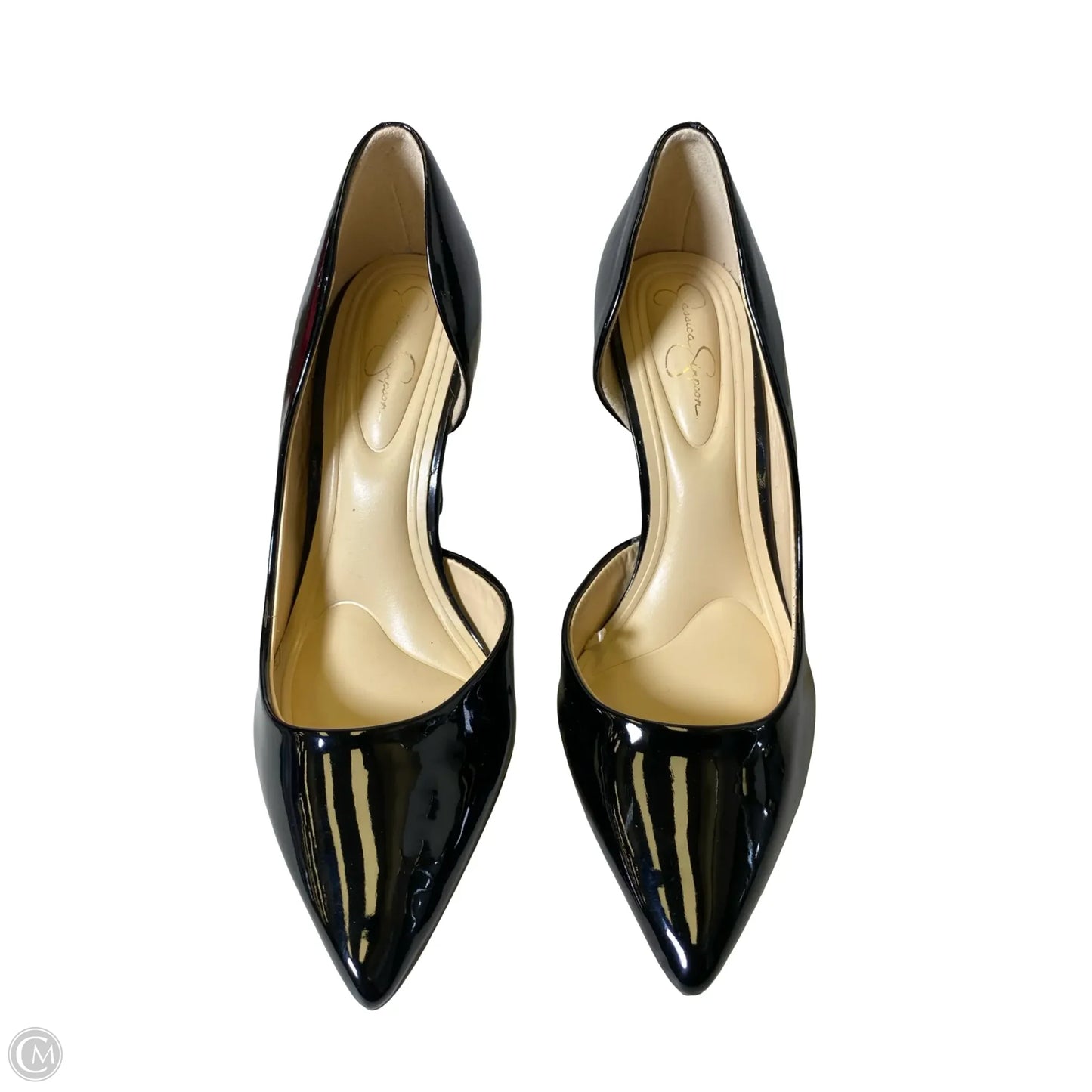Sandals Heels Stiletto By Jessica Simpson In Black, Size: 5.5