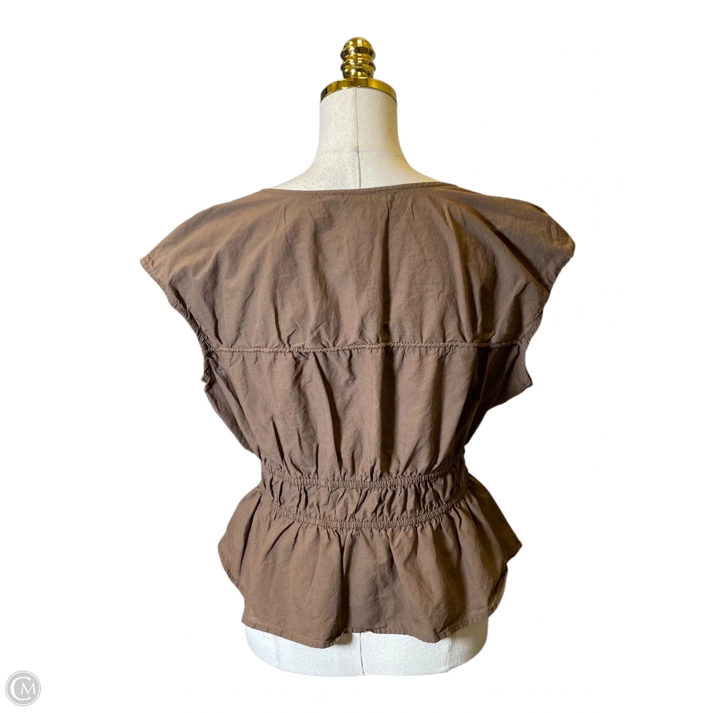 Blouse Sleeveless By Calypso St Barth In Brown, Size: M