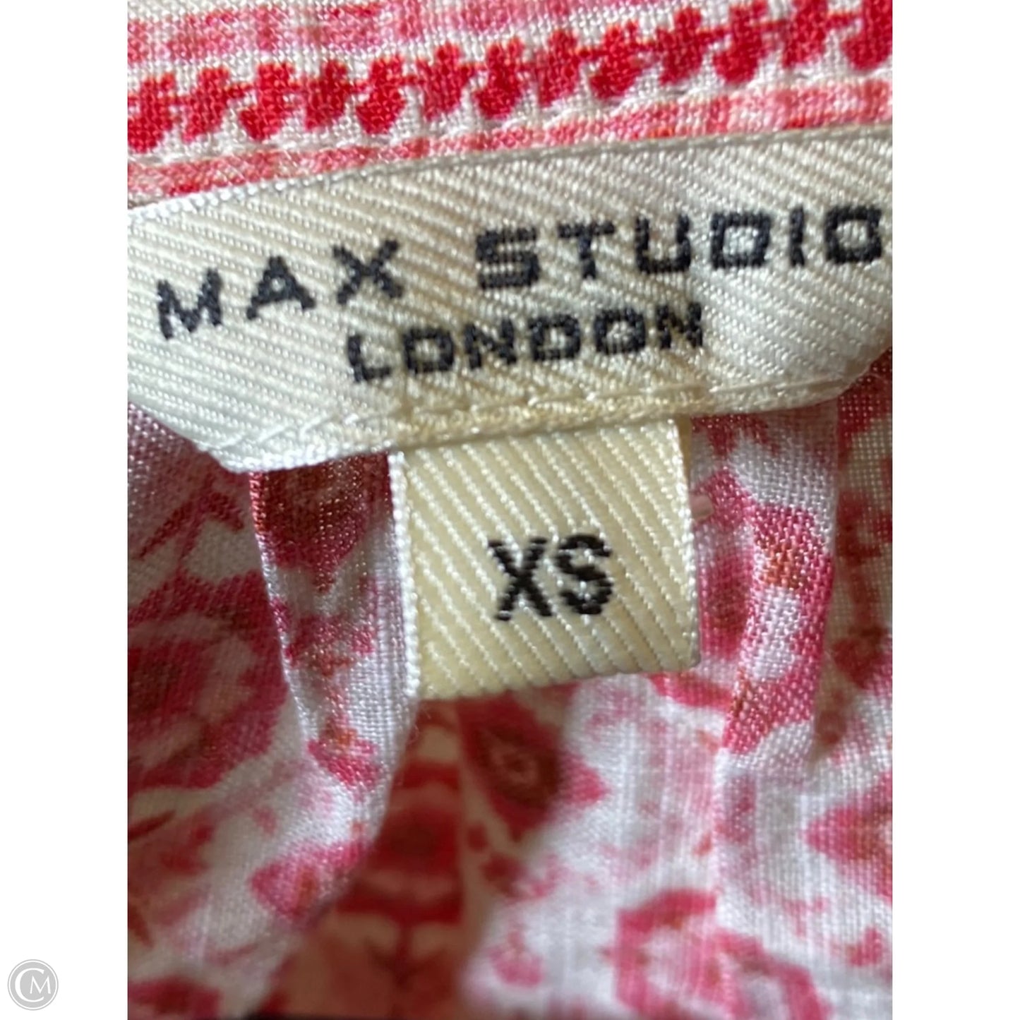 Blouse Short Sleeve By Max Studio In Pink, Size: Xs
