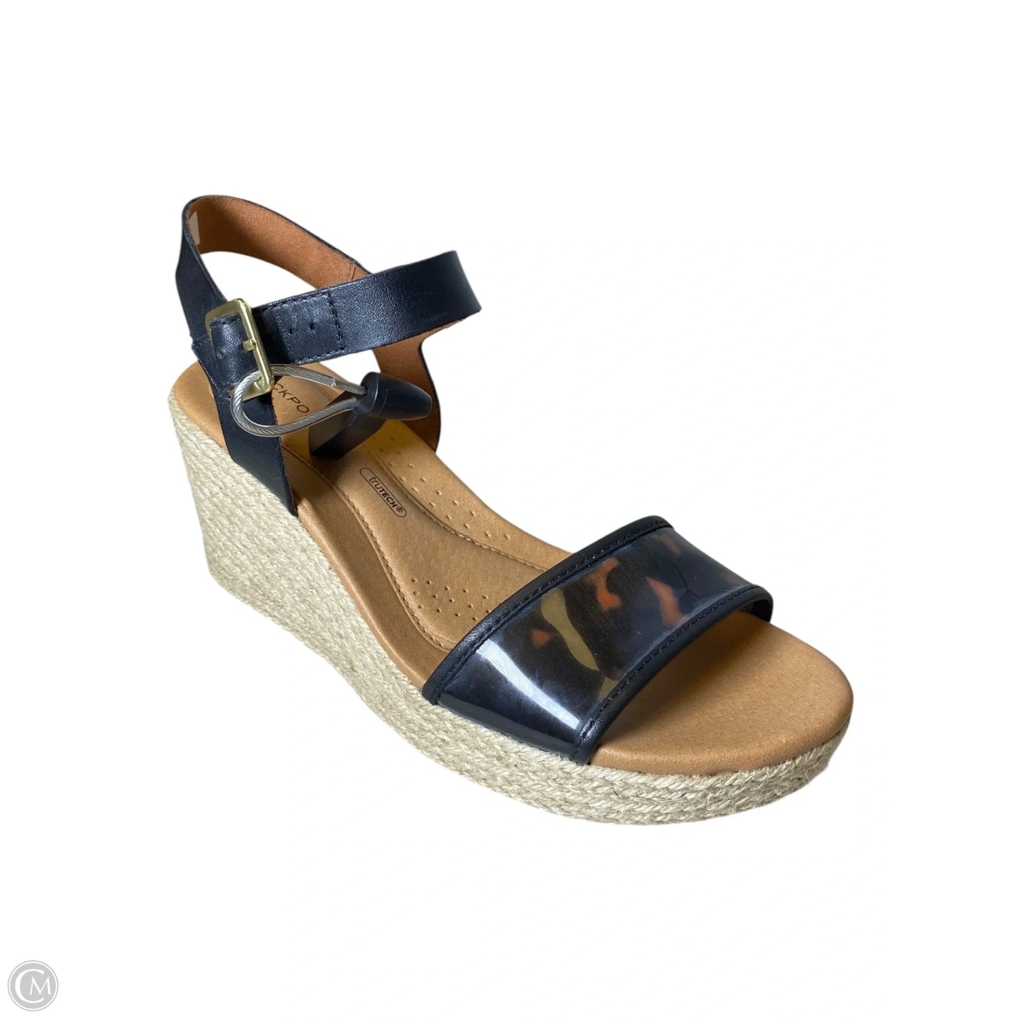 Sandals Heels Wedge By Rockport In Animal Print, Size: 6.5