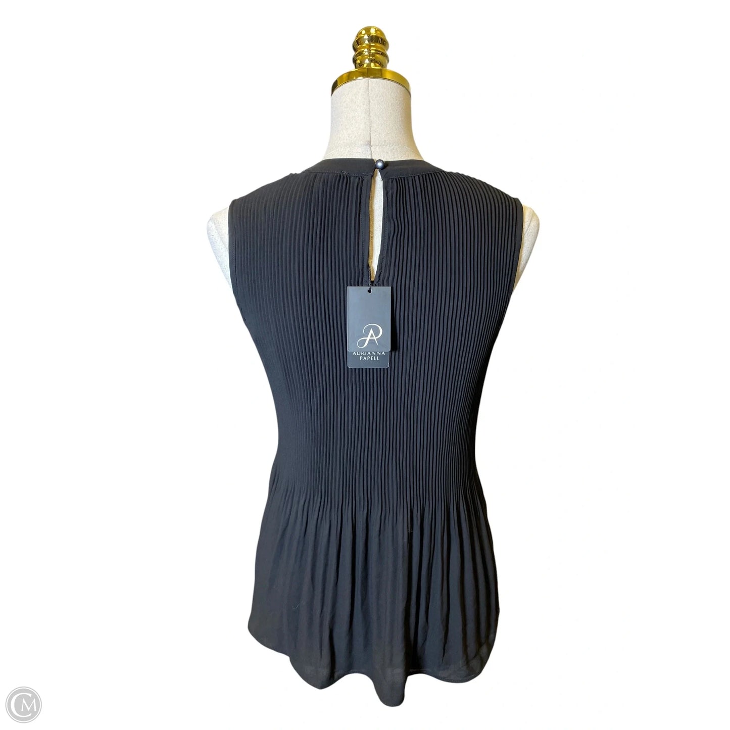 Blouse Sleeveless By Adrianna Papell In Black, Size: Xs