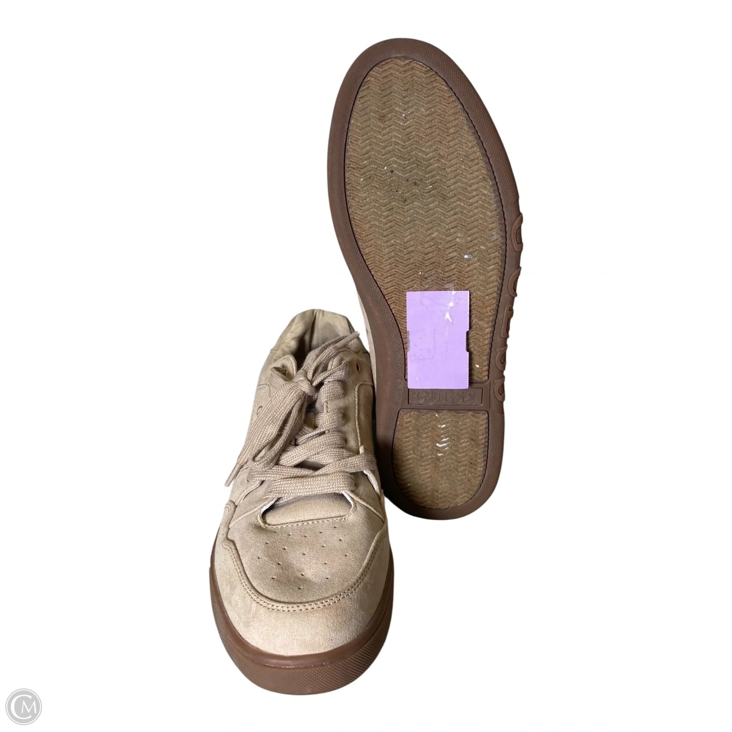 Shoes Sneakers By Guess In Brown, Size: 10