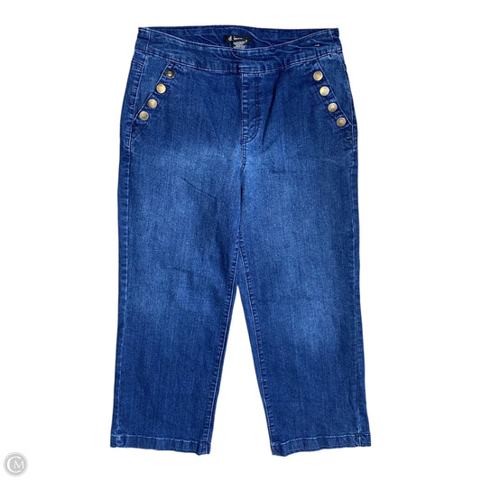 Jeans Wide Leg By D Jeans In Blue Denim, Size: 4