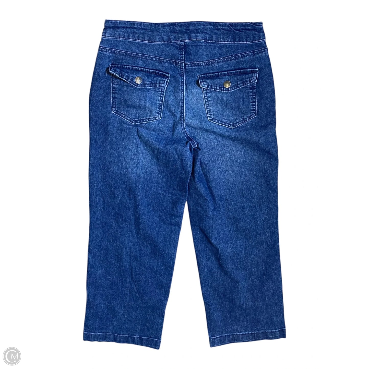 Jeans Wide Leg By D Jeans In Blue Denim, Size: 4