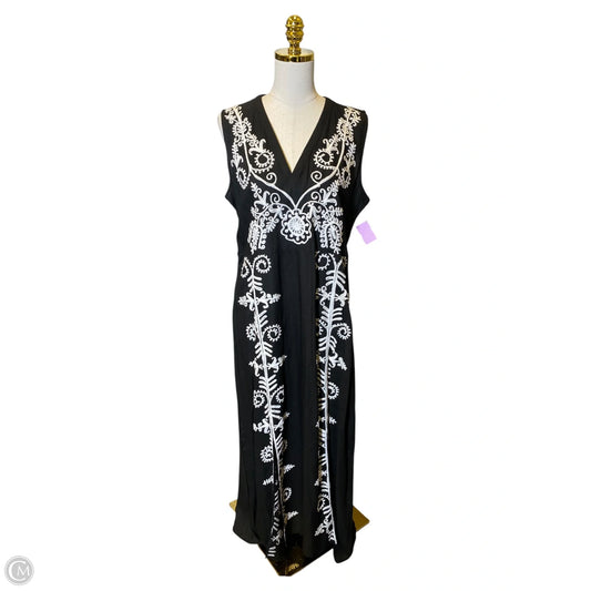Dress Casual Maxi By Clothes Mentor In Black & White, Size: L