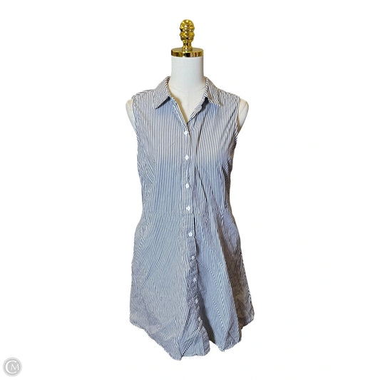 Dress Casual Midi By Popsugar In Blue & White, Size: M