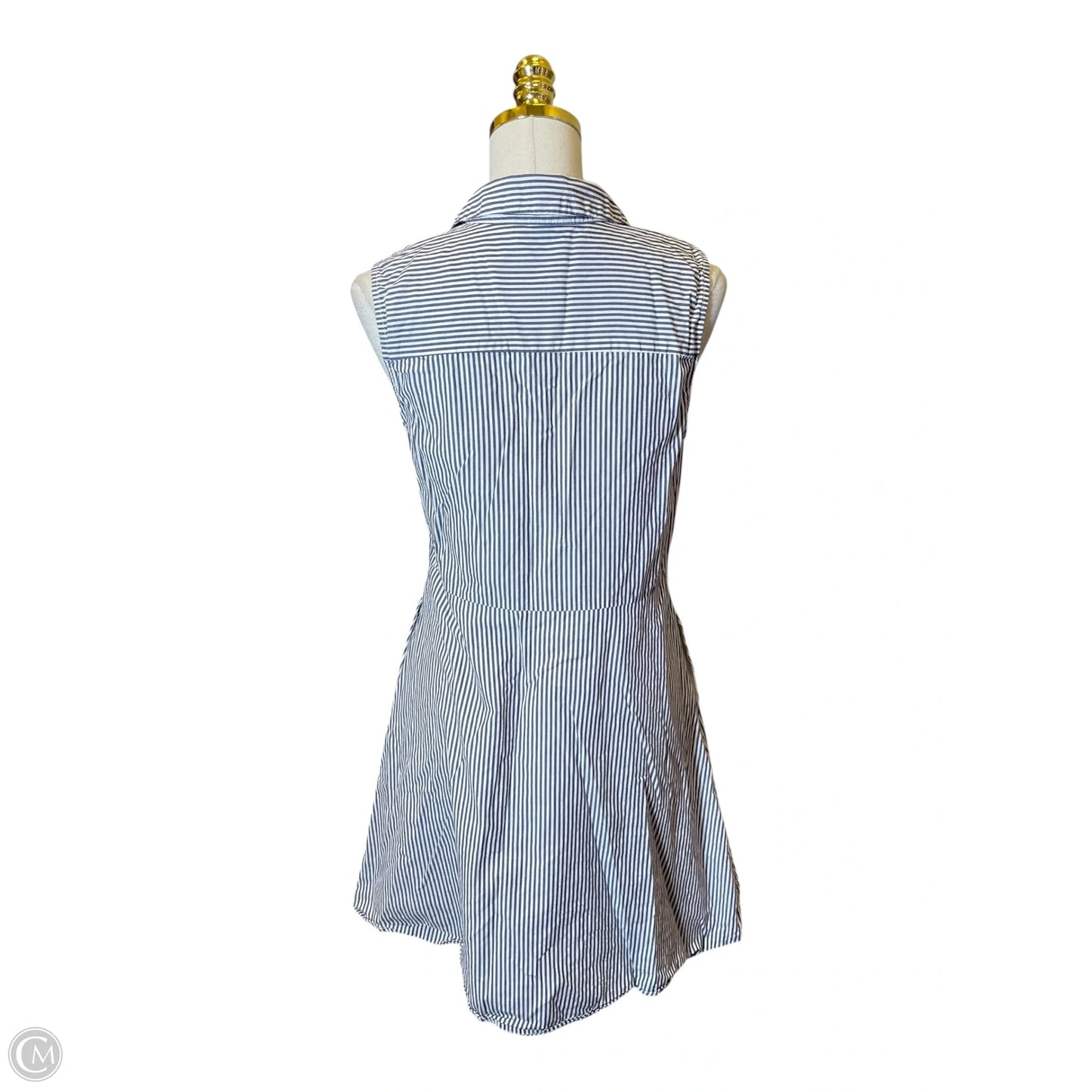 Dress Casual Midi By Popsugar In Blue & White, Size: M