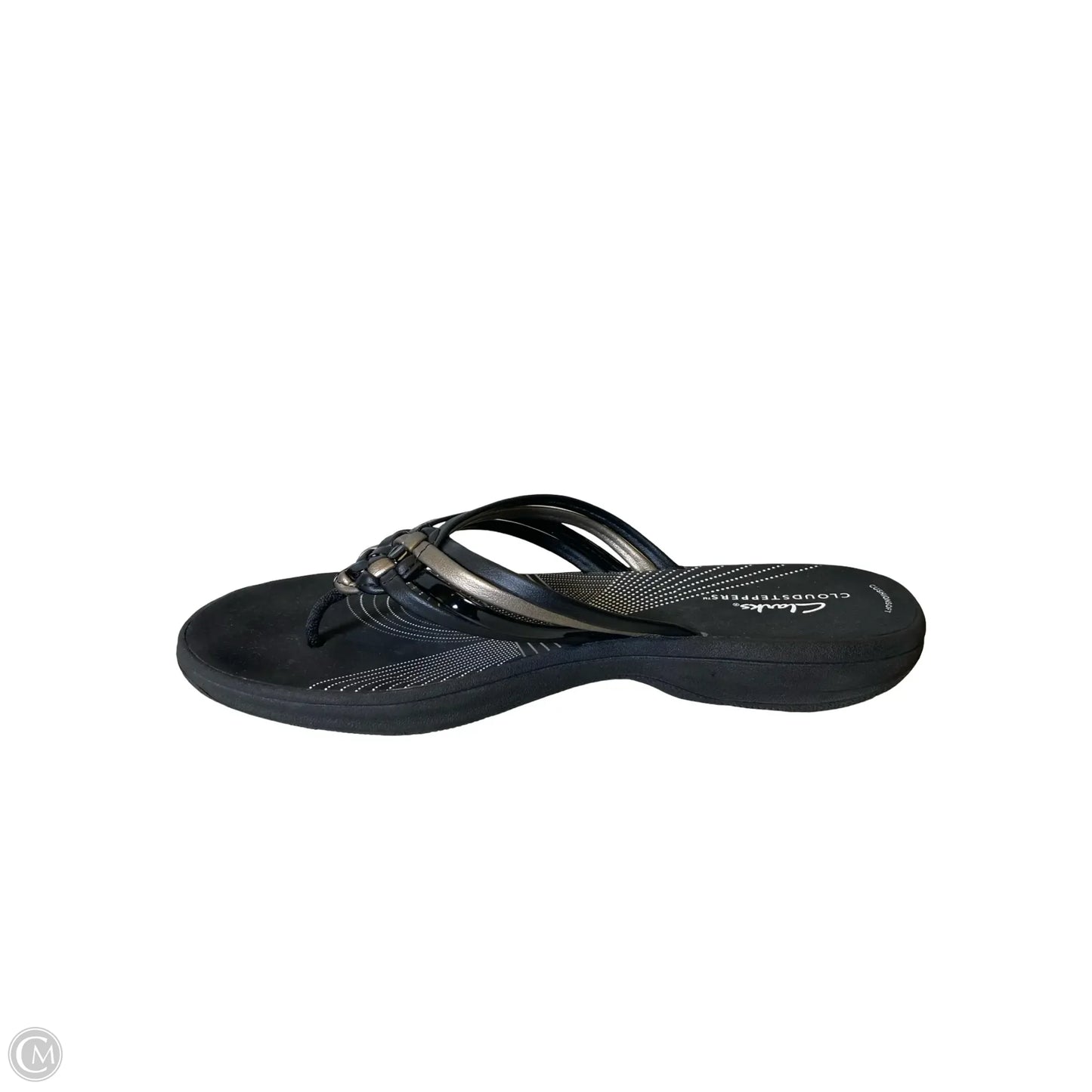 Sandals Heels Wedge By Clarks In Black, Size: 9