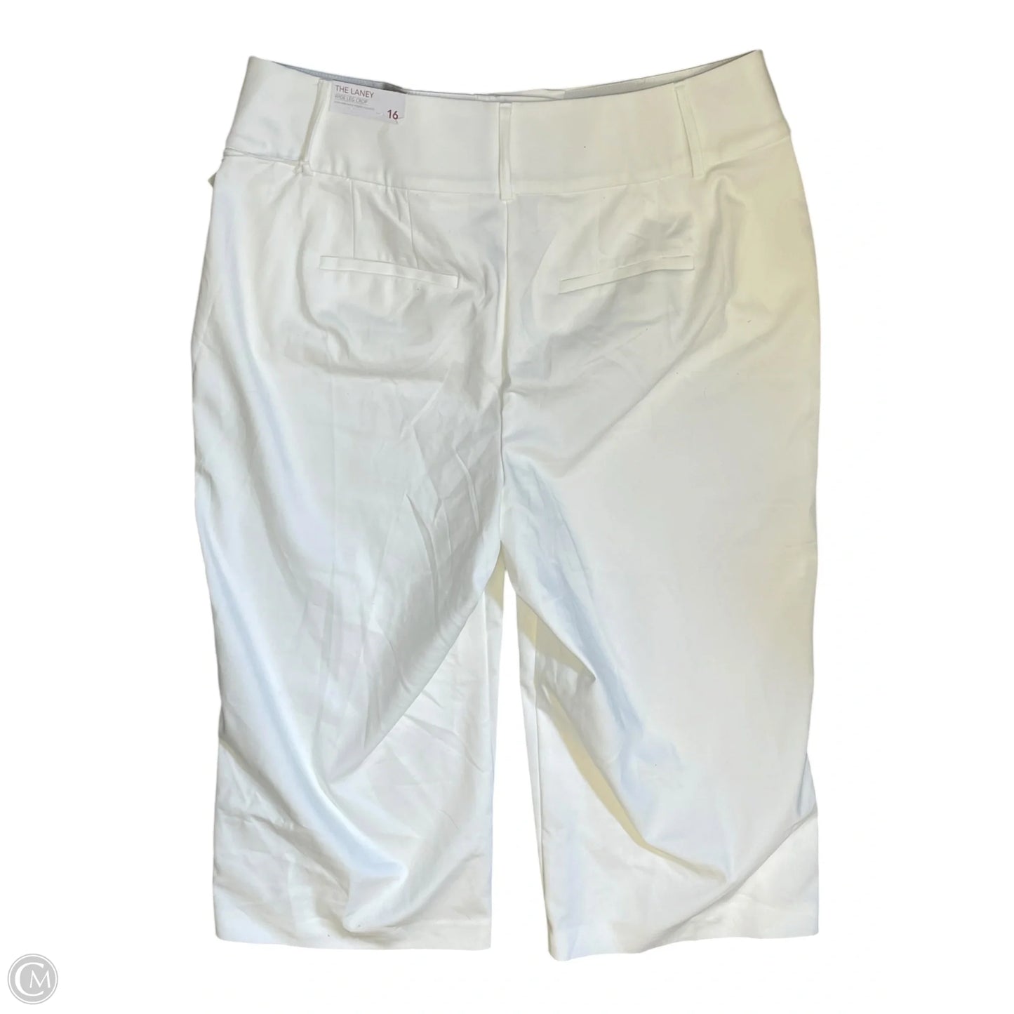 Pants Cropped By Lane Bryant In White, Size: 16