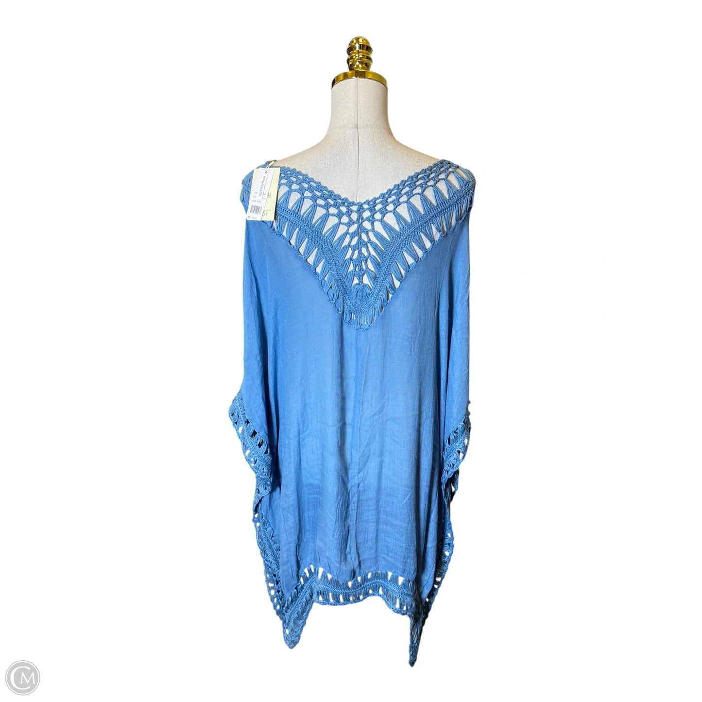 Swimwear Cover-up By Clothes Mentor In Blue, Size: Osfm