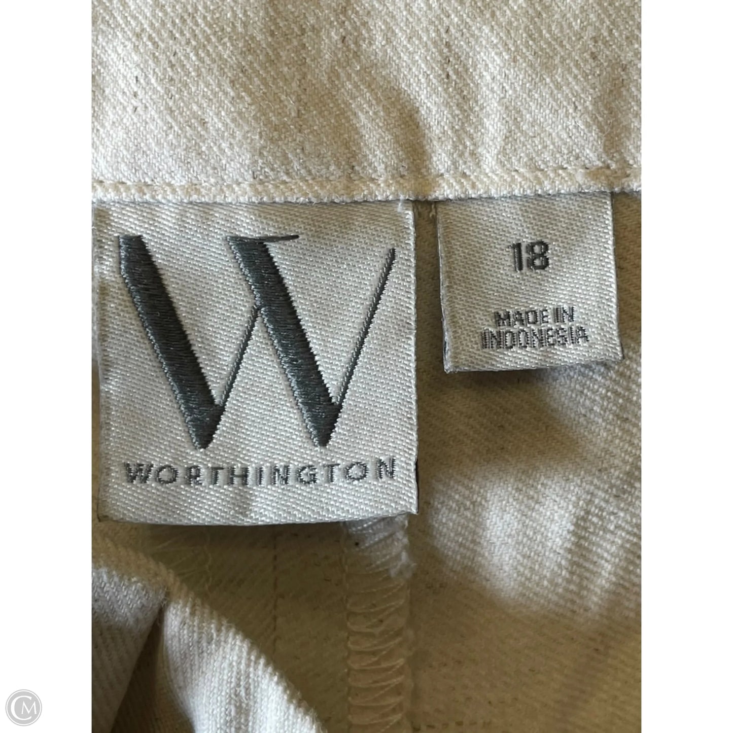 Pants Lounge By Worthington In Beige, Size: 18