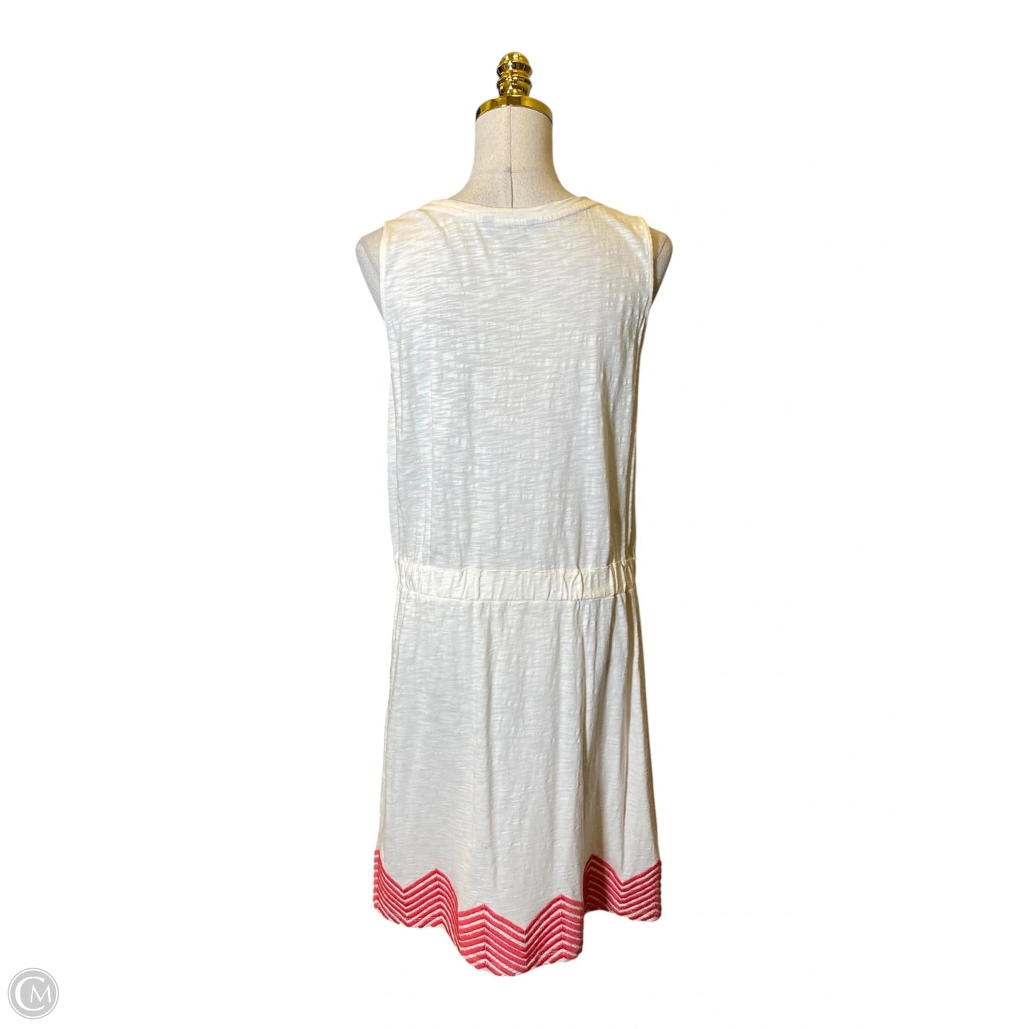 Dress Casual Midi By Tommy Hilfiger In Cream & Pink, Size: Xl