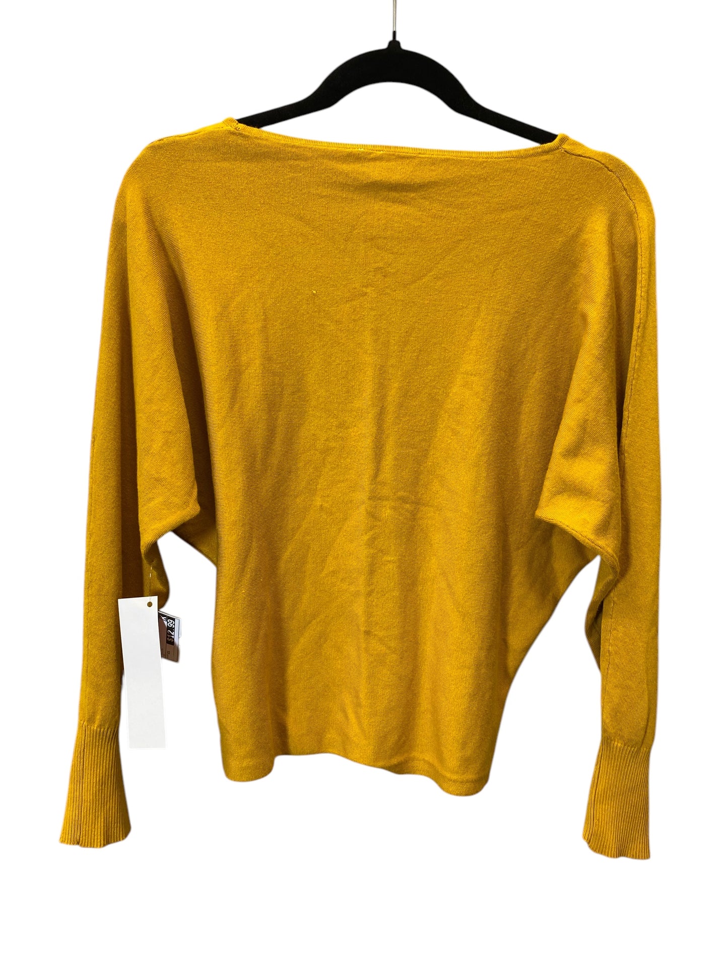 Top Long Sleeve By Cyrus Knits In Yellow, Size: Xs