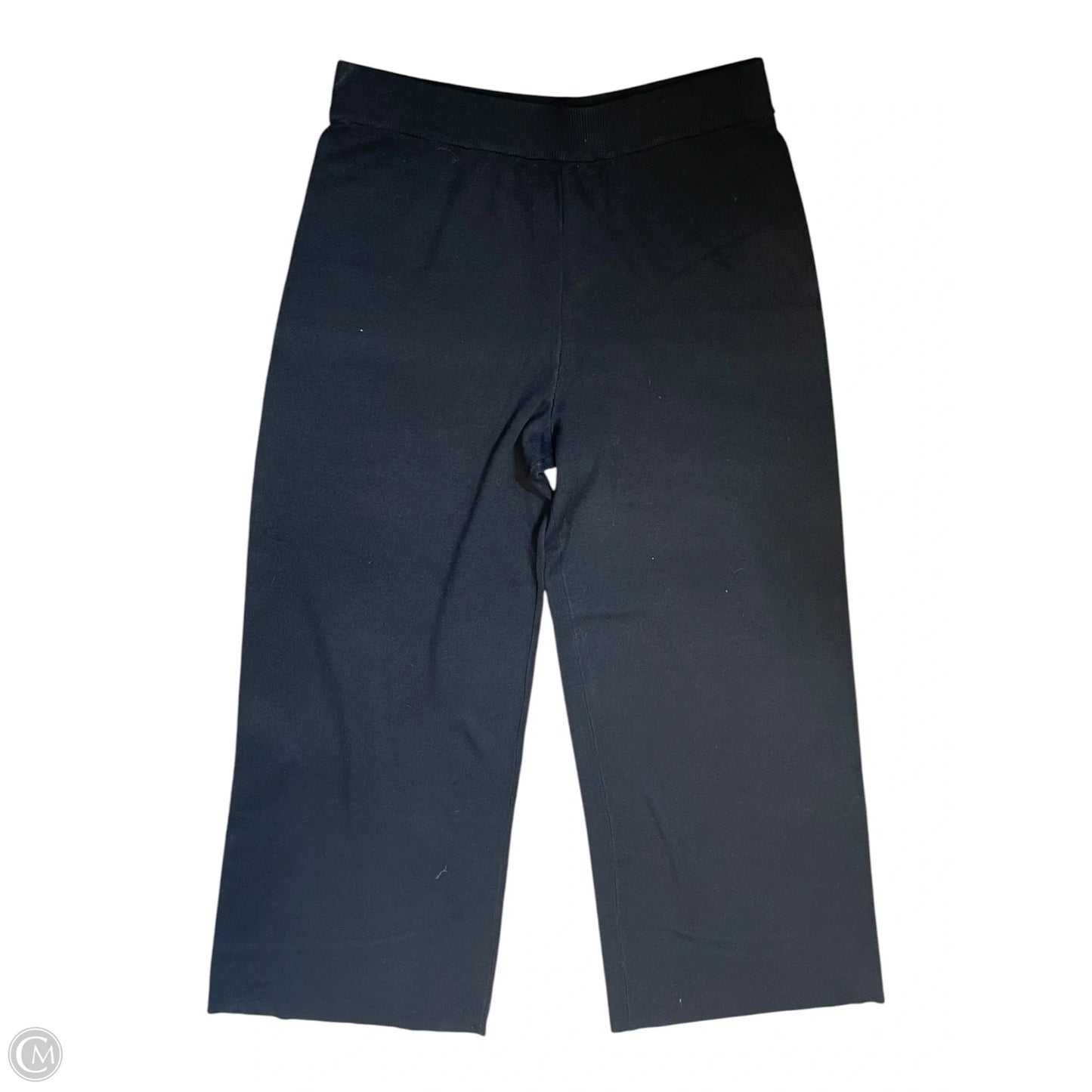 Pants Wide Leg By Investments In Black, Size: L