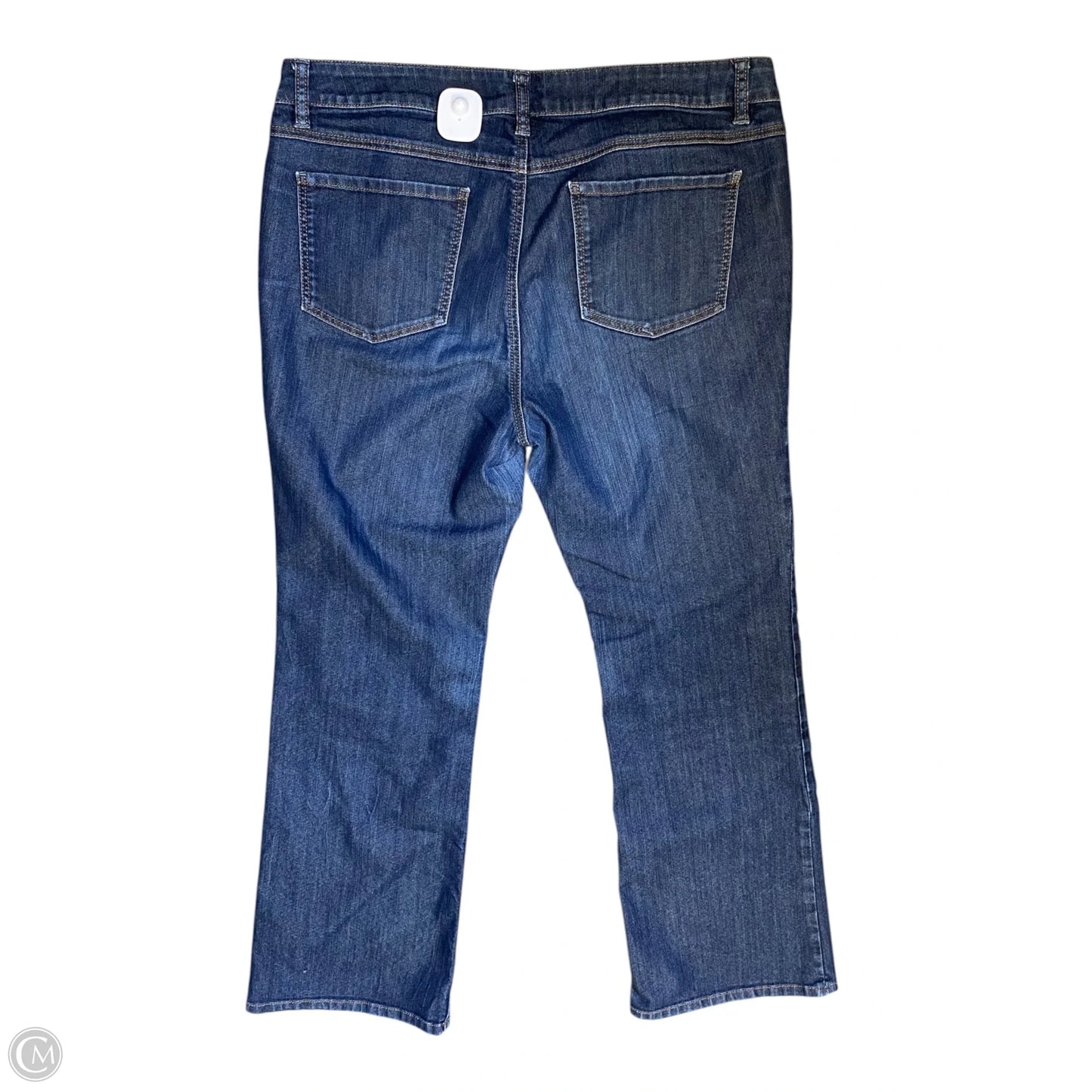 Jeans Flared By Cabi In Blue Denim, Size: 14