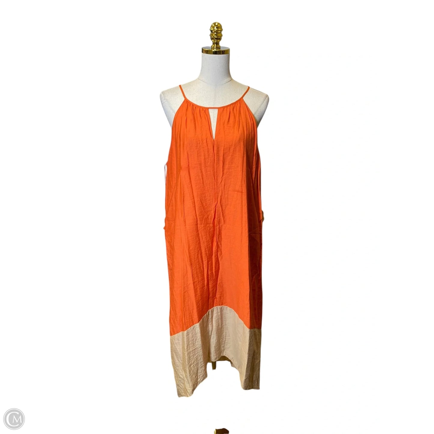 Dress Casual Maxi By Limited In Orange, Size: L