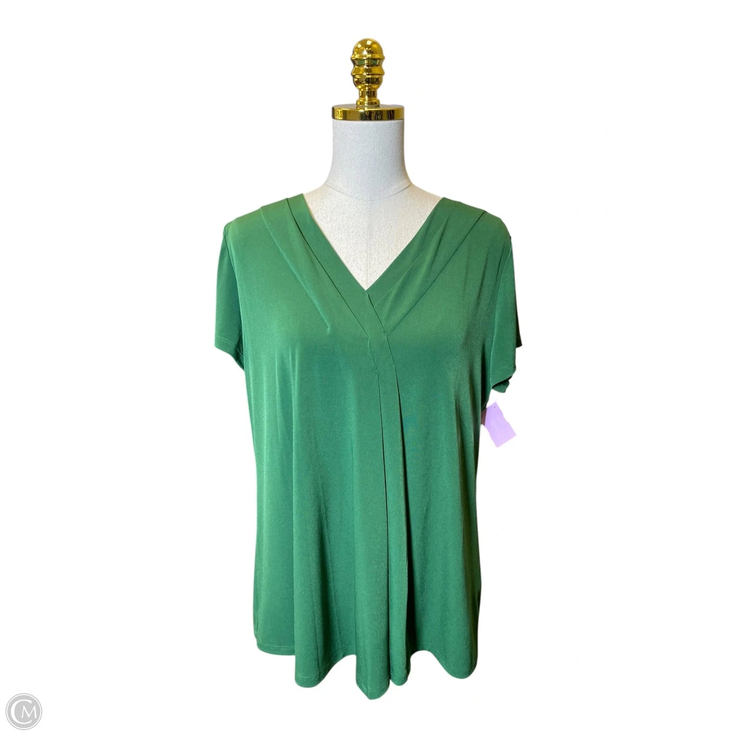 Blouse Short Sleeve By Lane Bryant In Green, Size: M