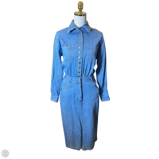 Dress Casual Maxi By Clothes Mentor In Blue Denim, Size: M