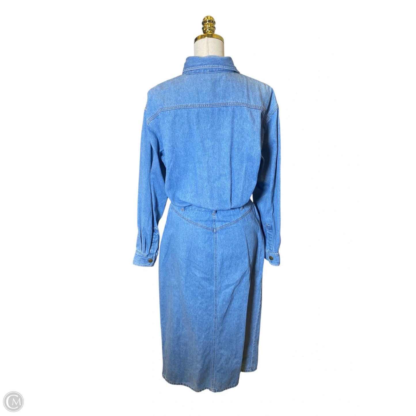 Dress Casual Maxi By Clothes Mentor In Blue Denim, Size: M
