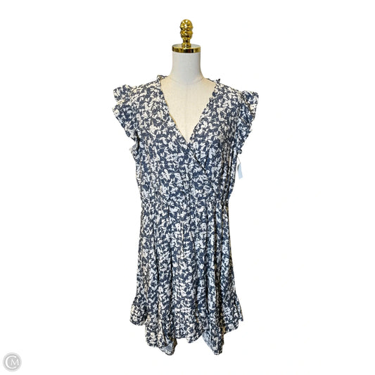 Dress Casual Midi By Maurices In Blue & White, Size: Xl