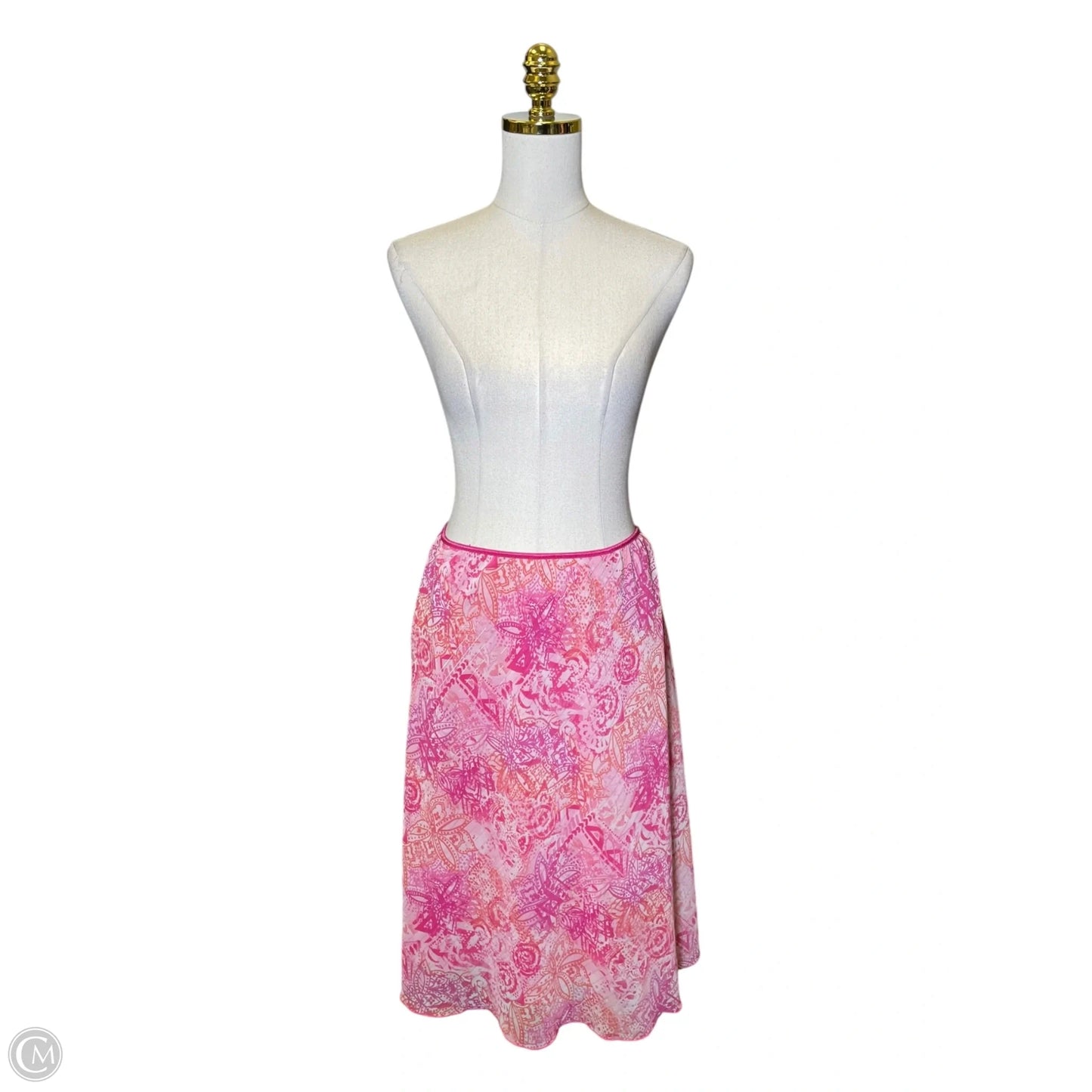 Dress Casual Maxi By Wrapper In Pink, Size: L