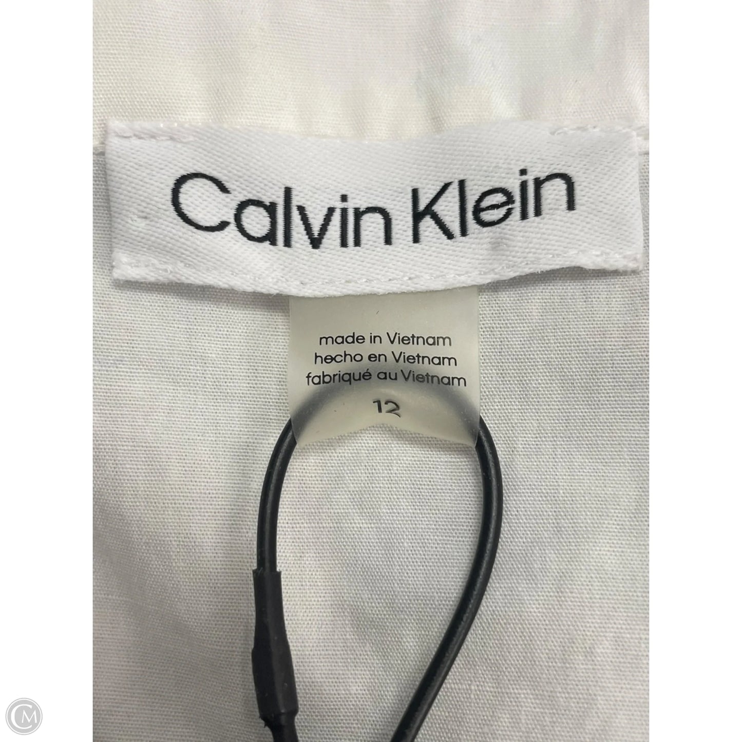 Dress Casual Maxi By Calvin Klein In White, Size: L