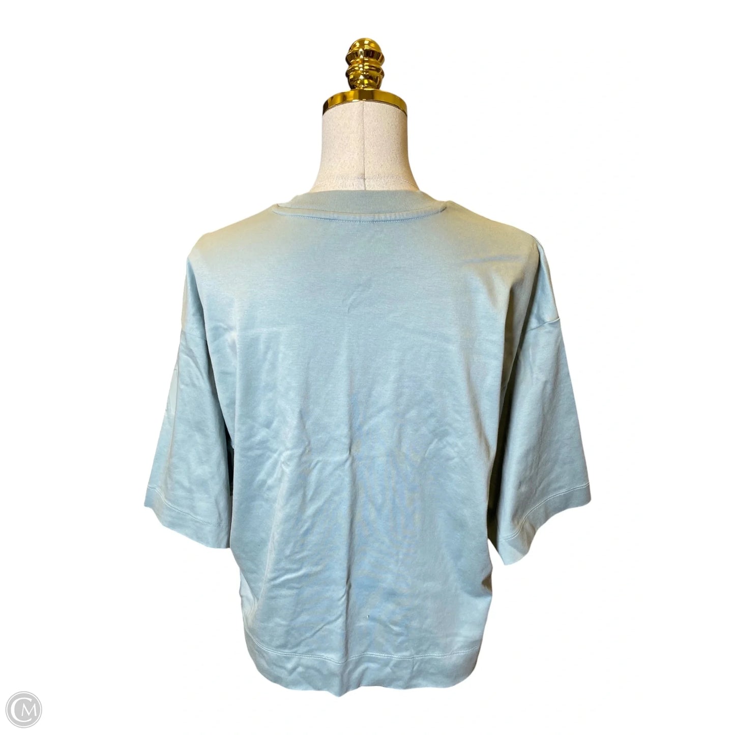Athletic Top Short Sleeve By Adidas In Green, Size: S