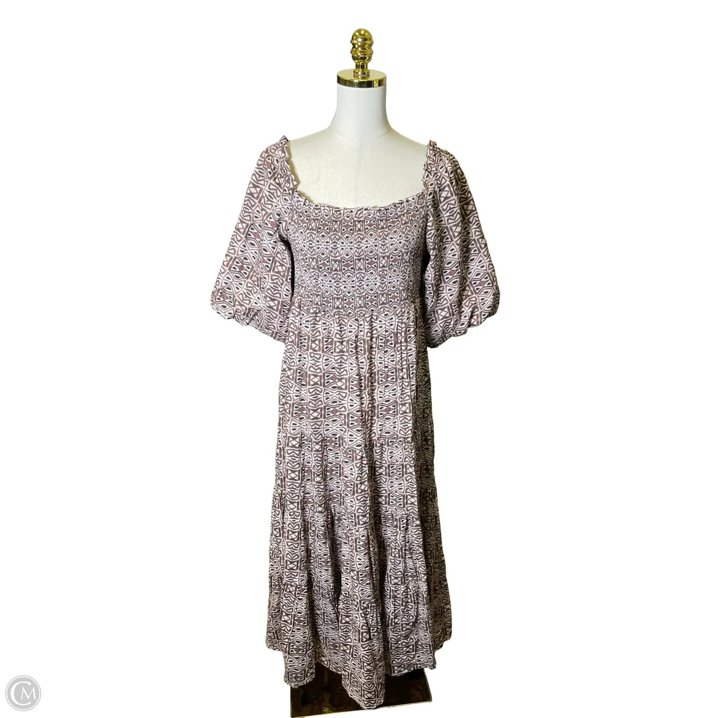 Dress Casual Maxi By Clothes Mentor In Brown, Size: Xs