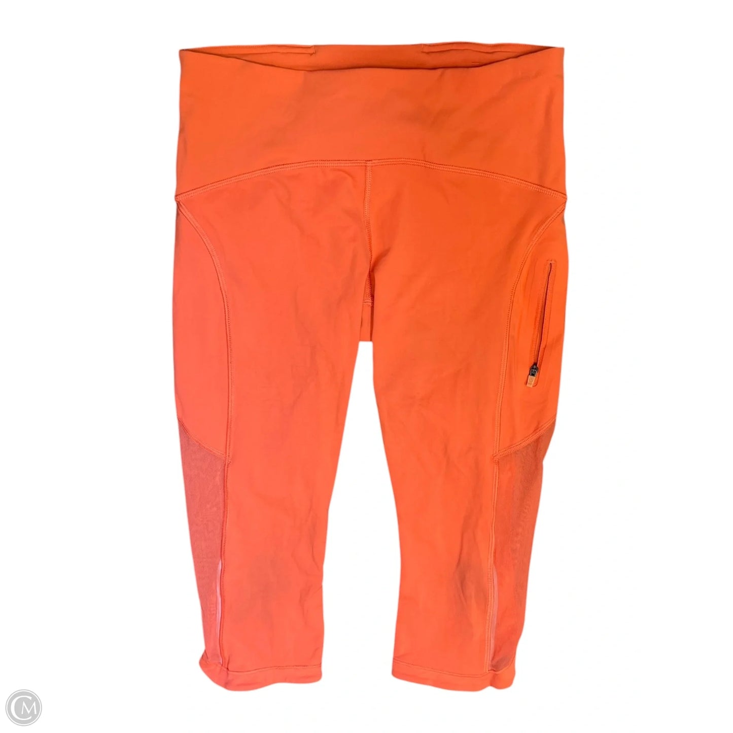 Athletic Capris By Lululemon In Orange, Size: 6