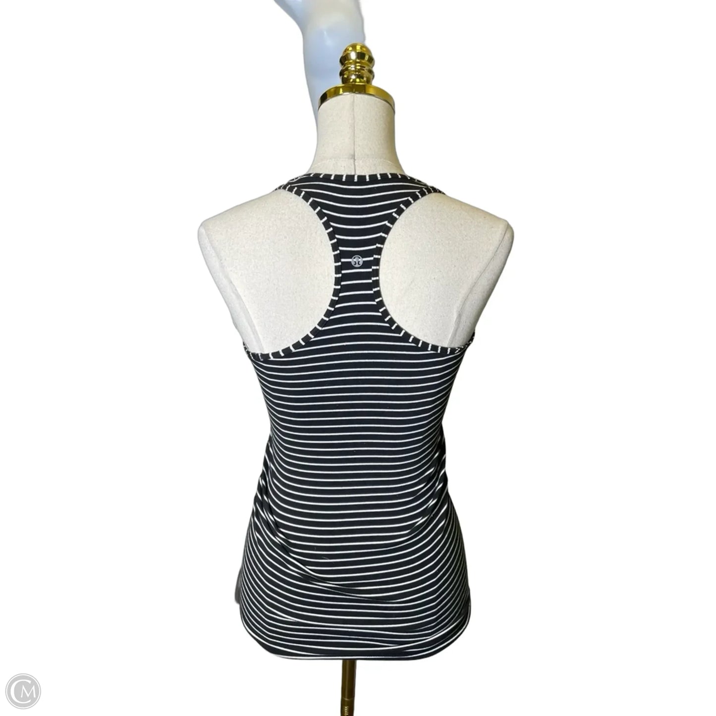 Athletic Tank Top By Lululemon In Black & White, Size: Xs