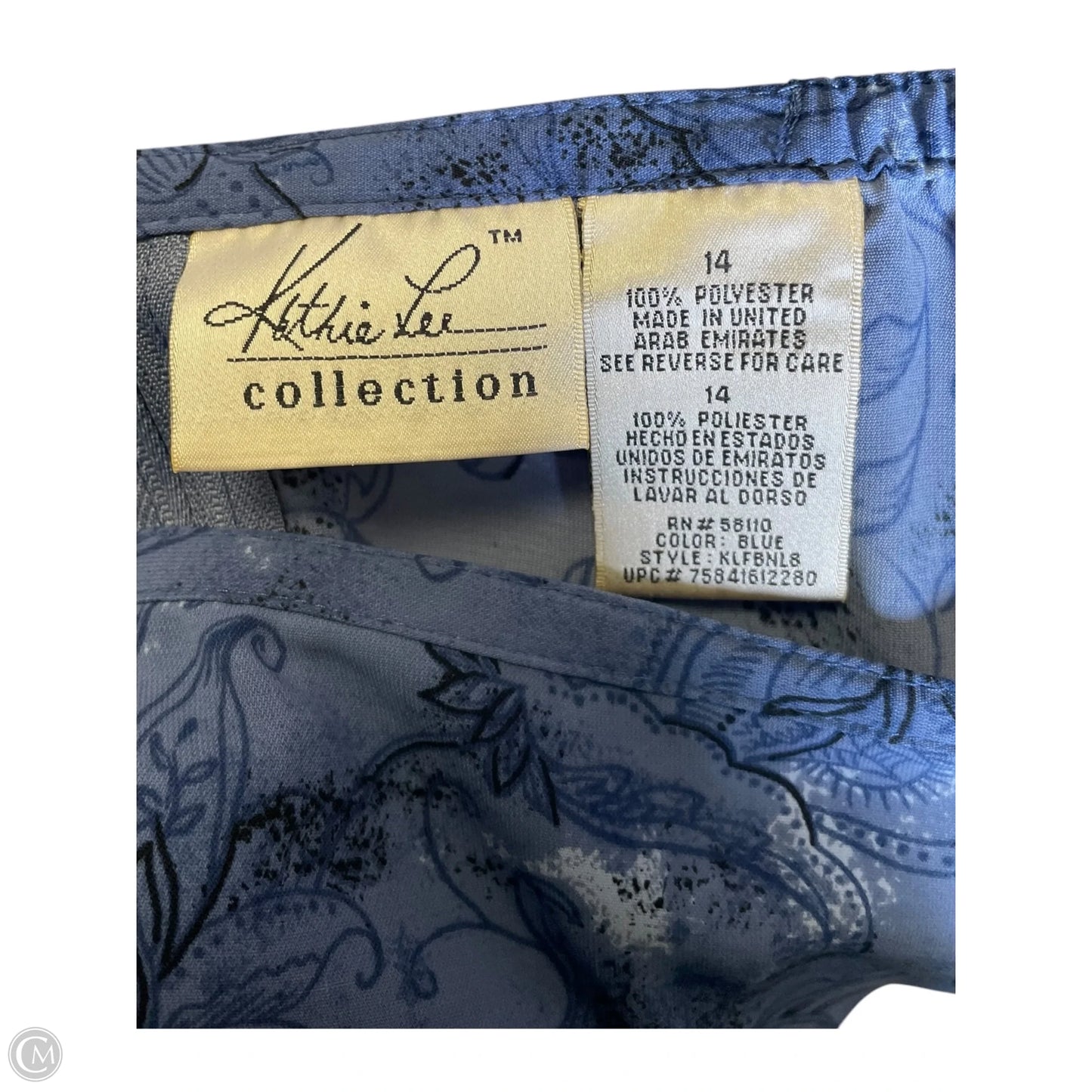 Skirt Maxi By Kathy Lee In Blue, Size: 14