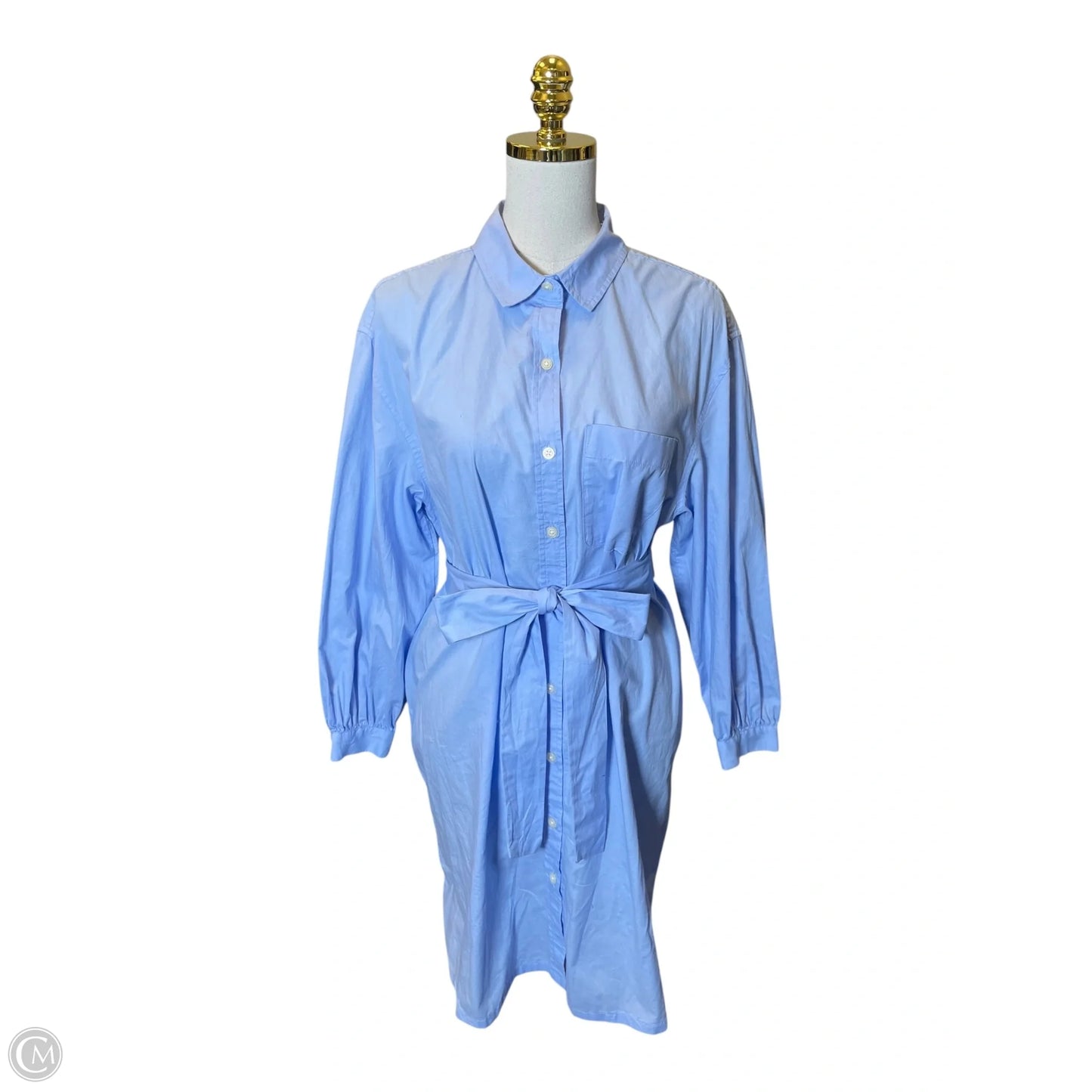 Dress Casual Midi By Gap In Blue, Size: M