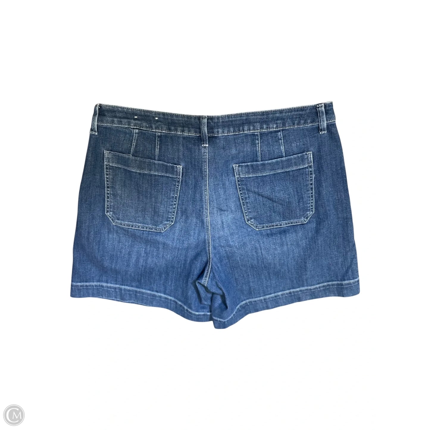 Shorts By Chicos In Blue Denim, Size: 14