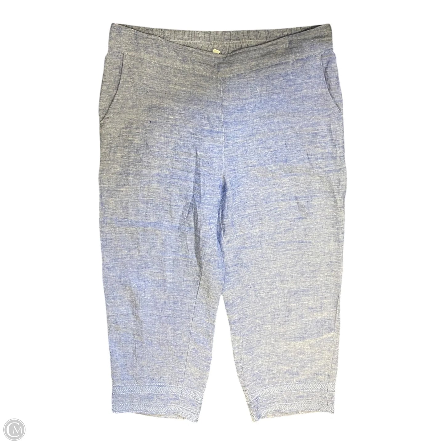 Pants Linen By Chicos In Blue, Size: 14