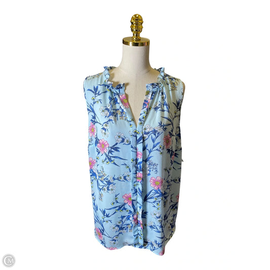 Blouse Sleeveless By 41 Hawthorn In Multi-colored, Size: Xl