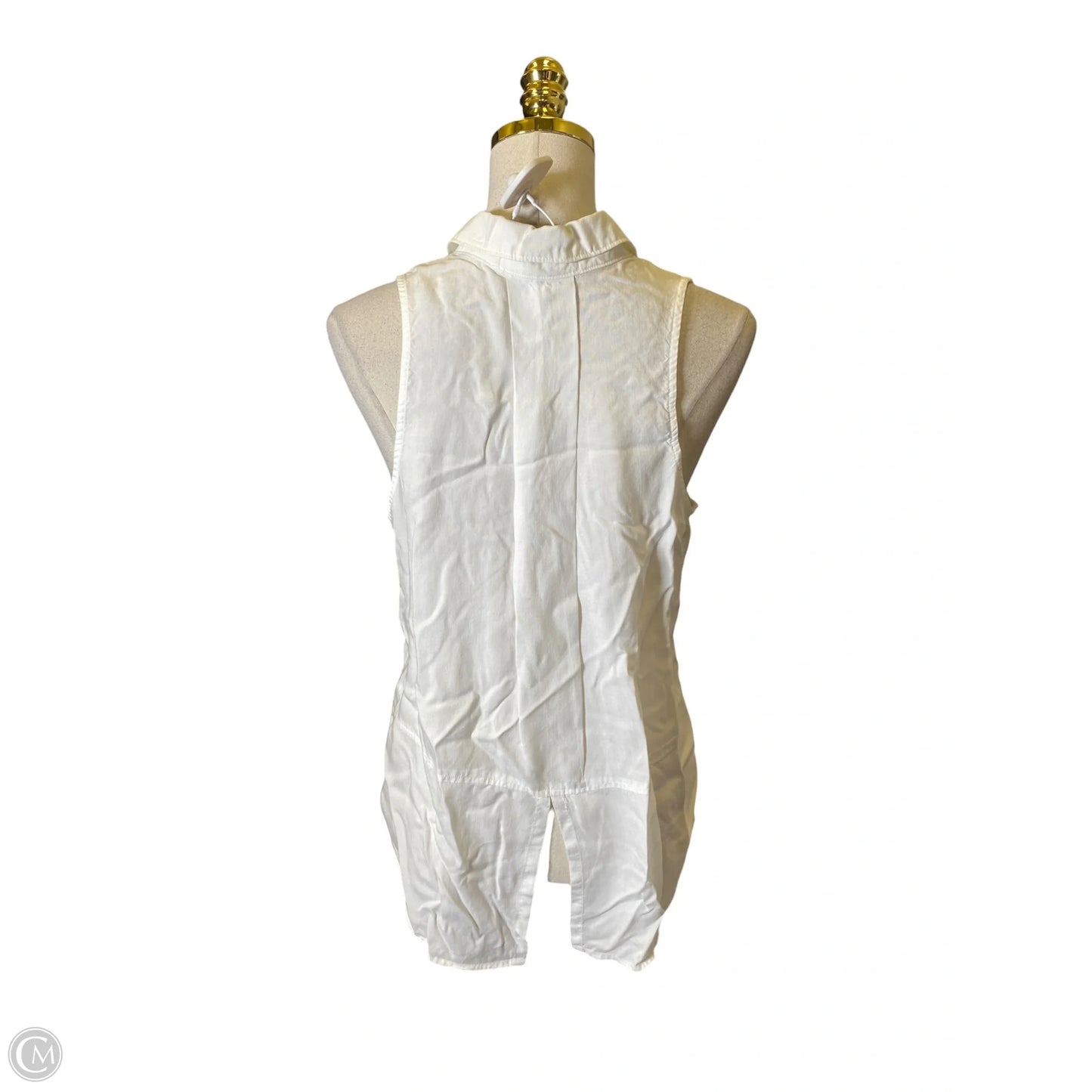 Blouse Sleeveless By Cloth & Stone In White, Size: M
