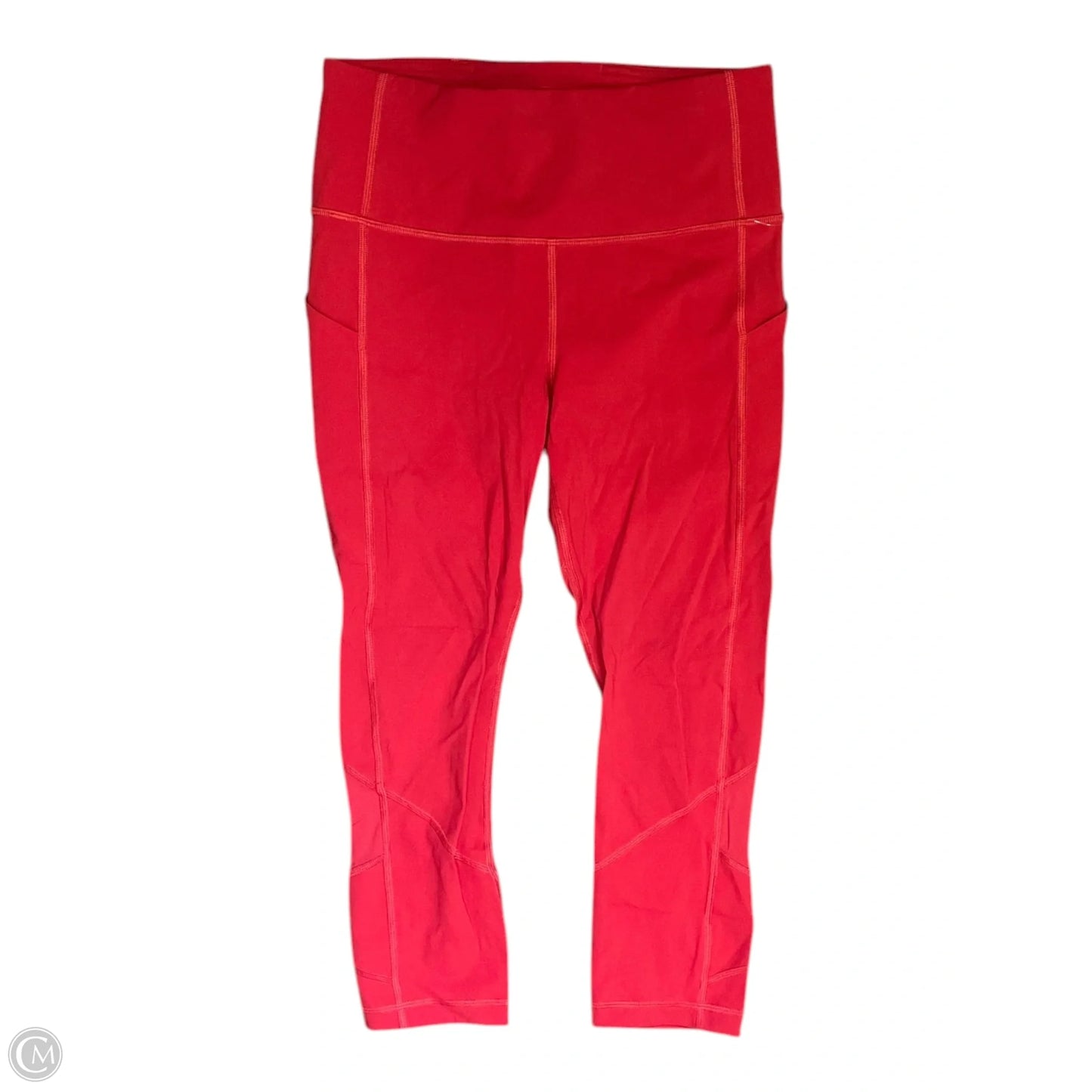 Athletic Leggings By Lululemon In Red, Size: 6