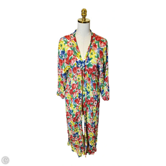 Kimono By Clothes Mentor In Multi-colored, Size: L