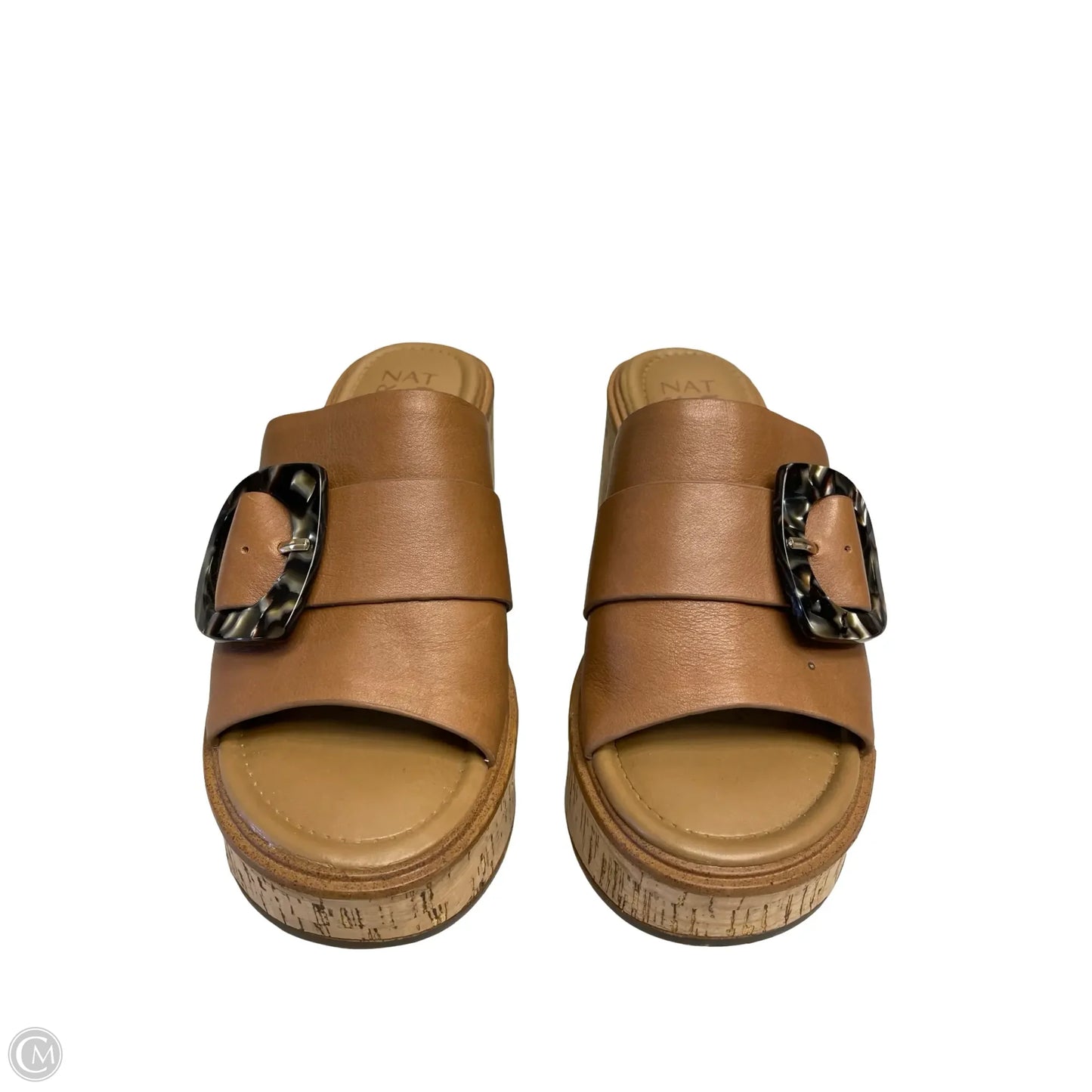 Sandals Heels Block By Naturalizer In Brown, Size: 6.5