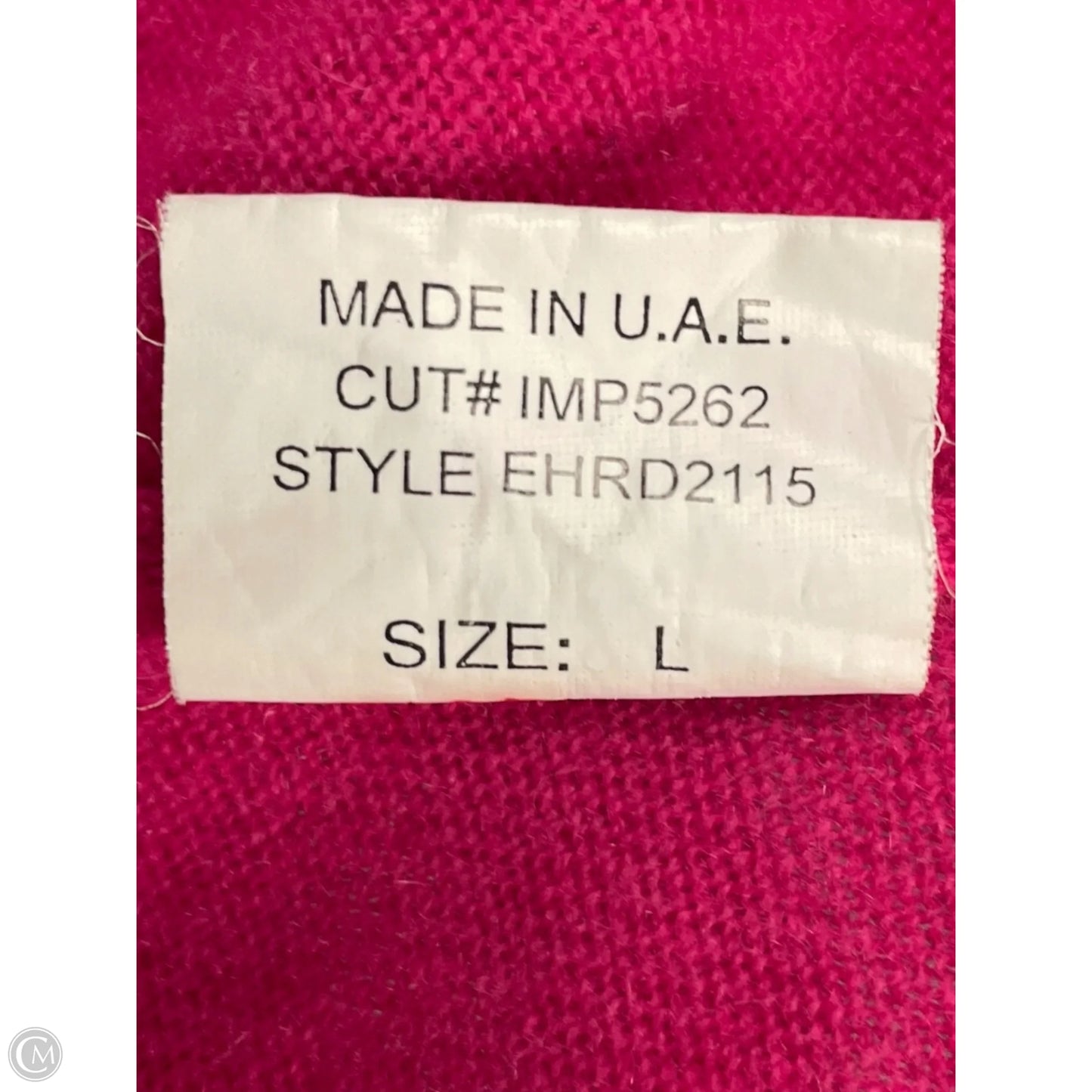Sweater Cashmere By Clothes Mentor In Pink, Size: L