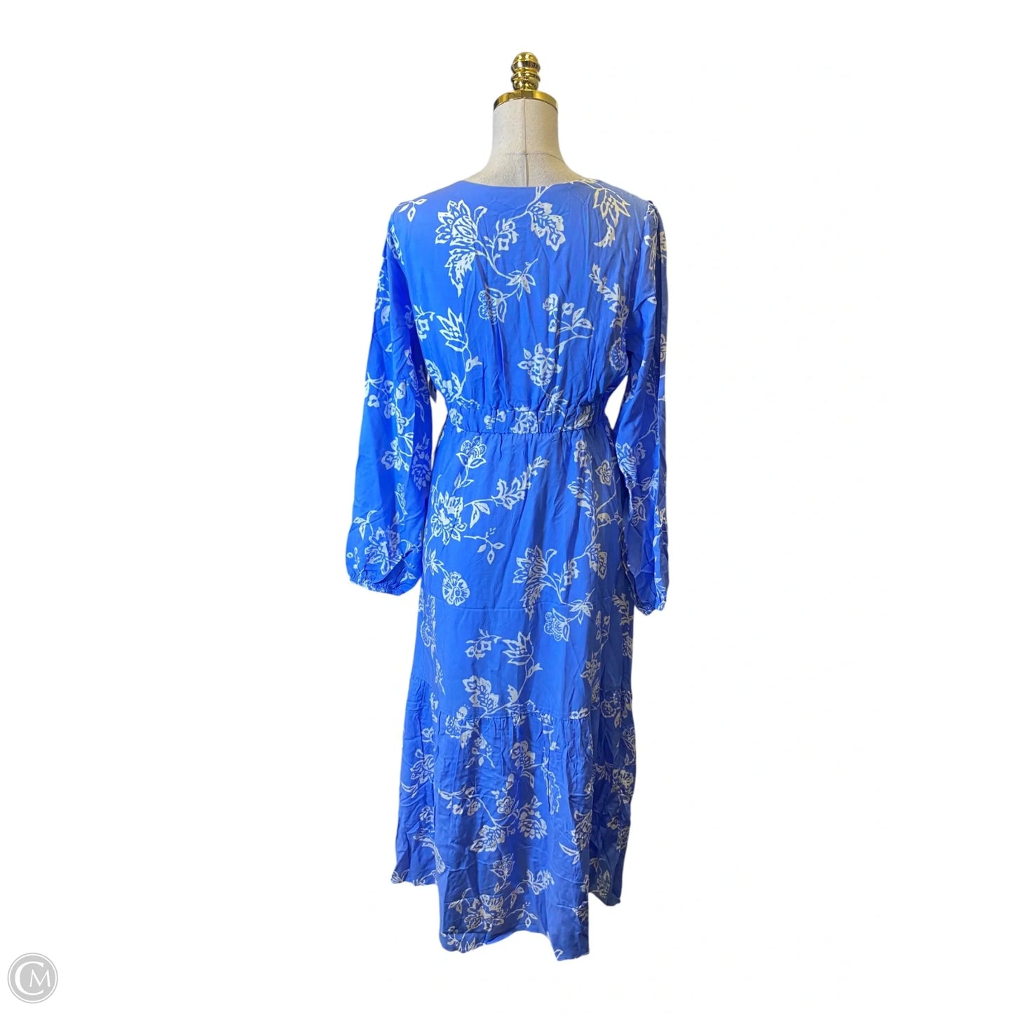 Dress Casual Maxi By Gilli In Blue & White, Size: M
