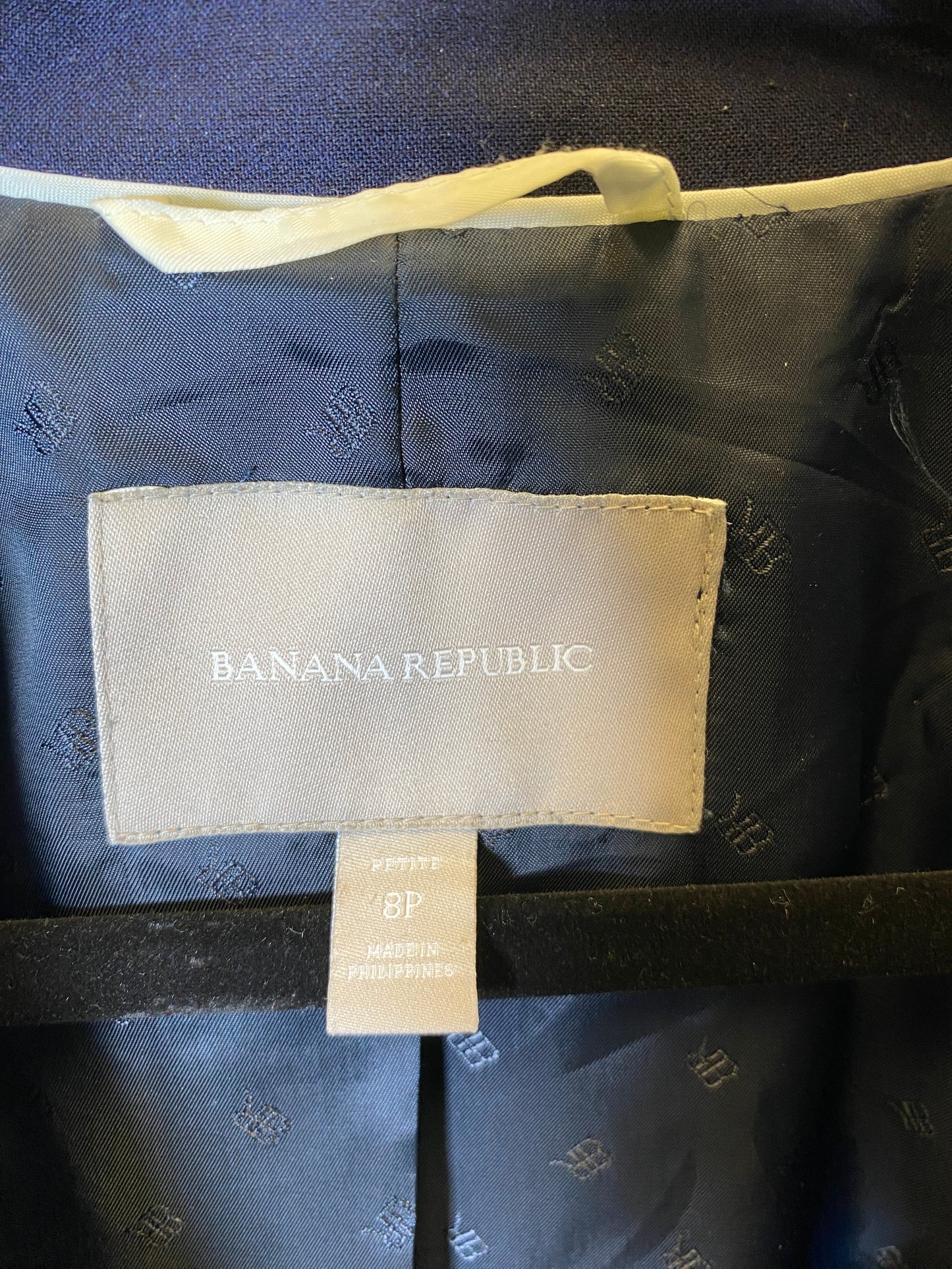 Blazer By Banana Republic In Navy, Size: 8p