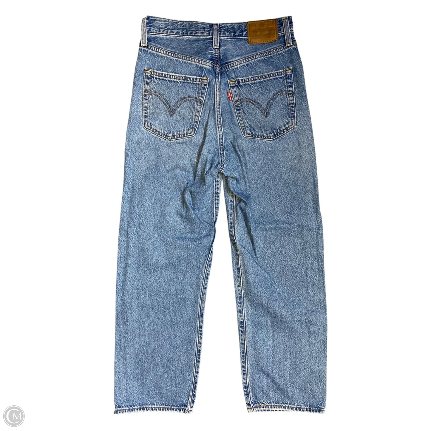 Jeans Straight By Levis In Blue Denim, Size: 2