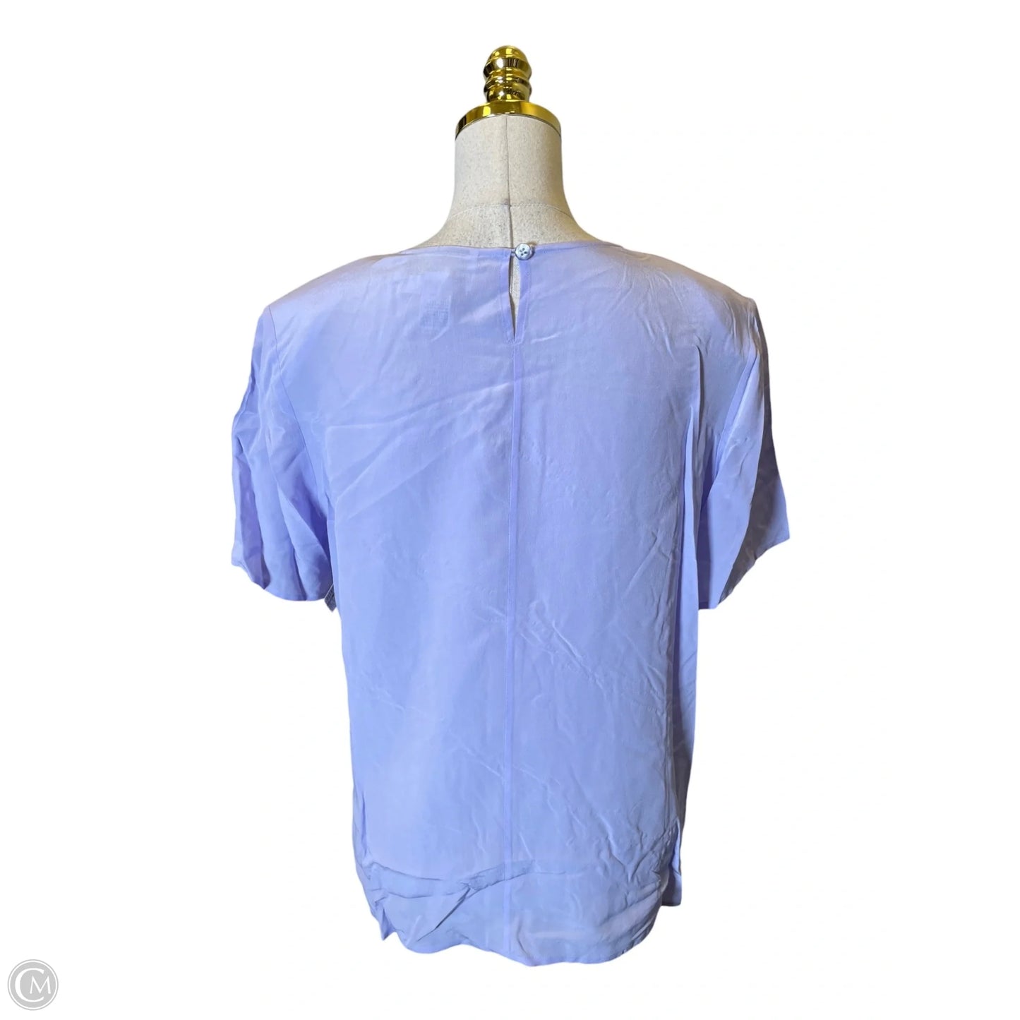 Top Short Sleeve By Diane Gilman In Purple, Size: M