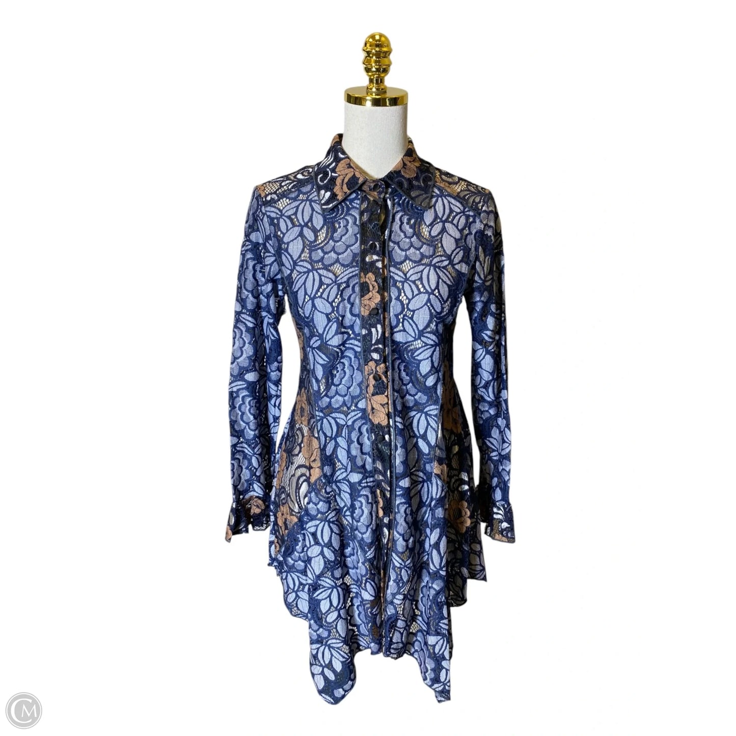 Cardigan By Adore In Blue & Brown, Size: S