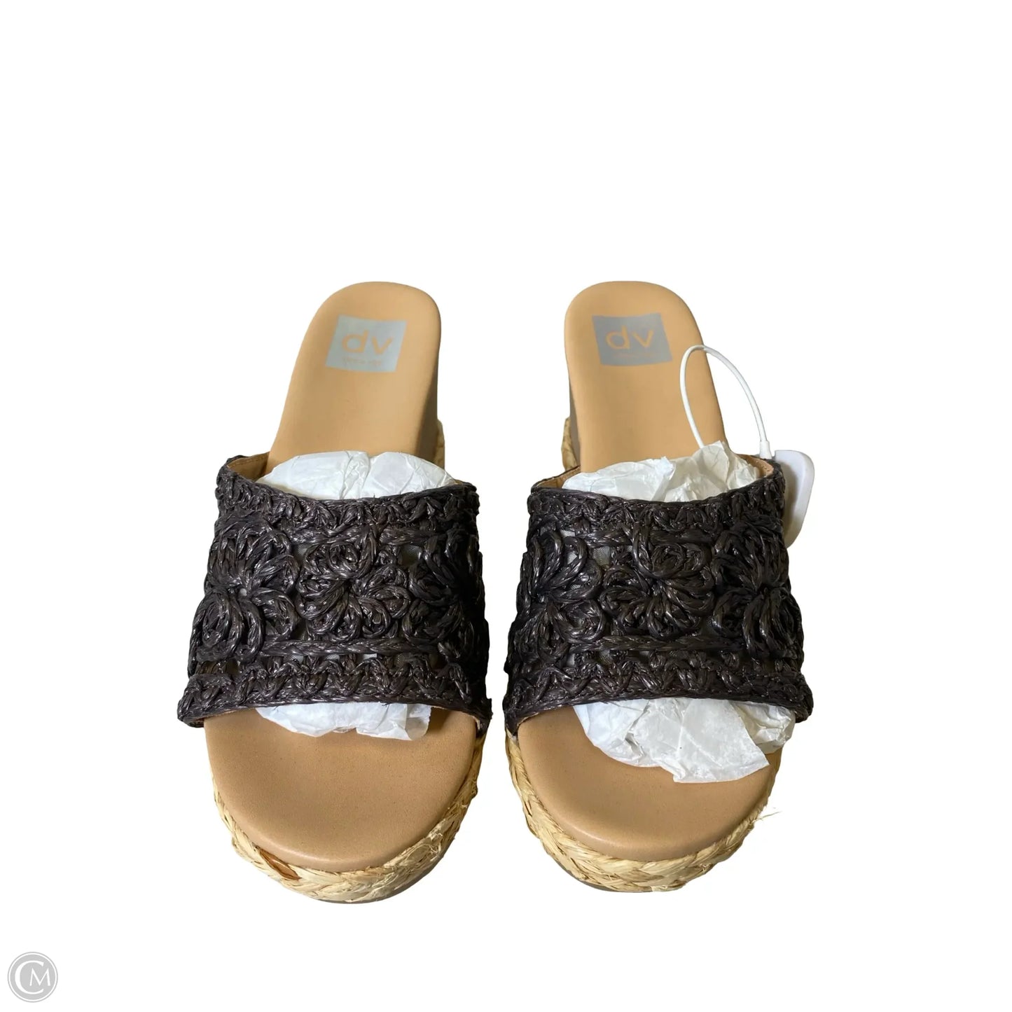 Sandals Heels Wedge By Dolce Vita In Brown & Tan, Size: 8.5